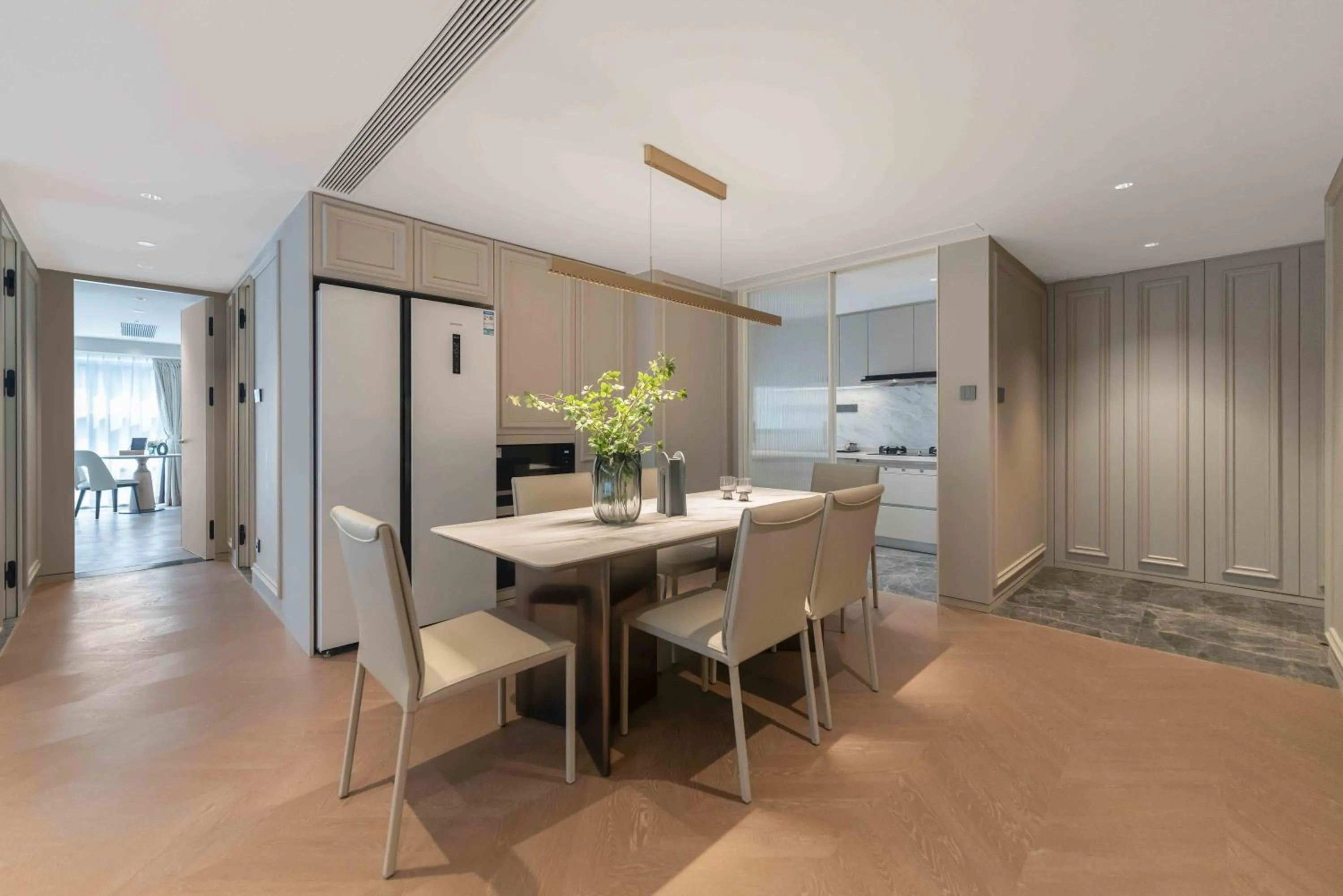 Dining area in CM+ Service Apartment Shenzhen Taige