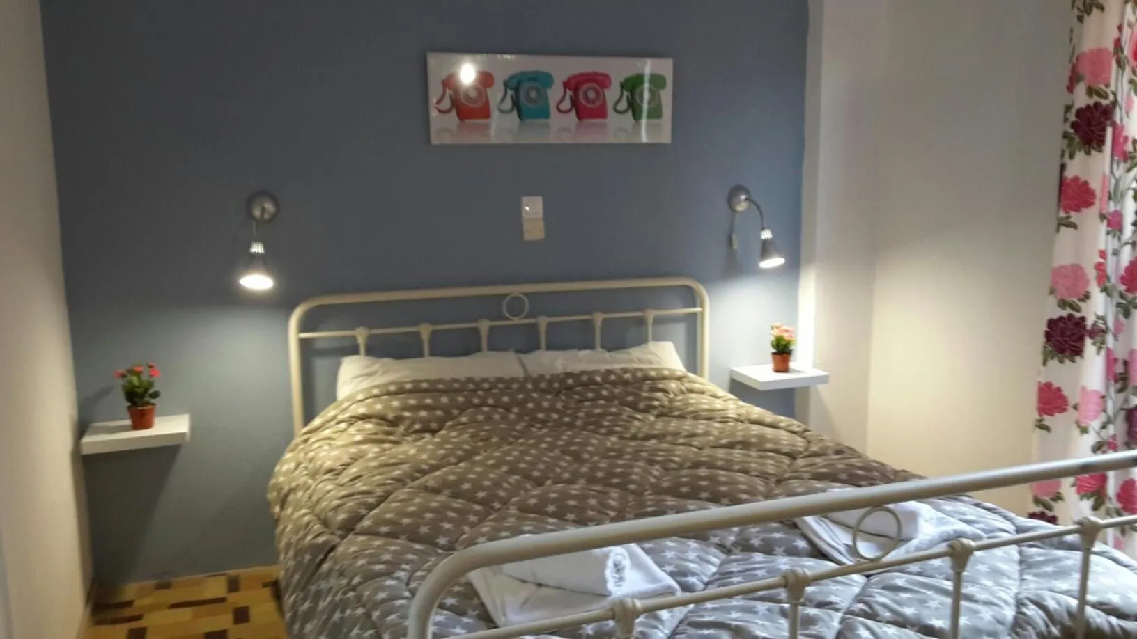 Bed in Avra Budget Beach Rooms