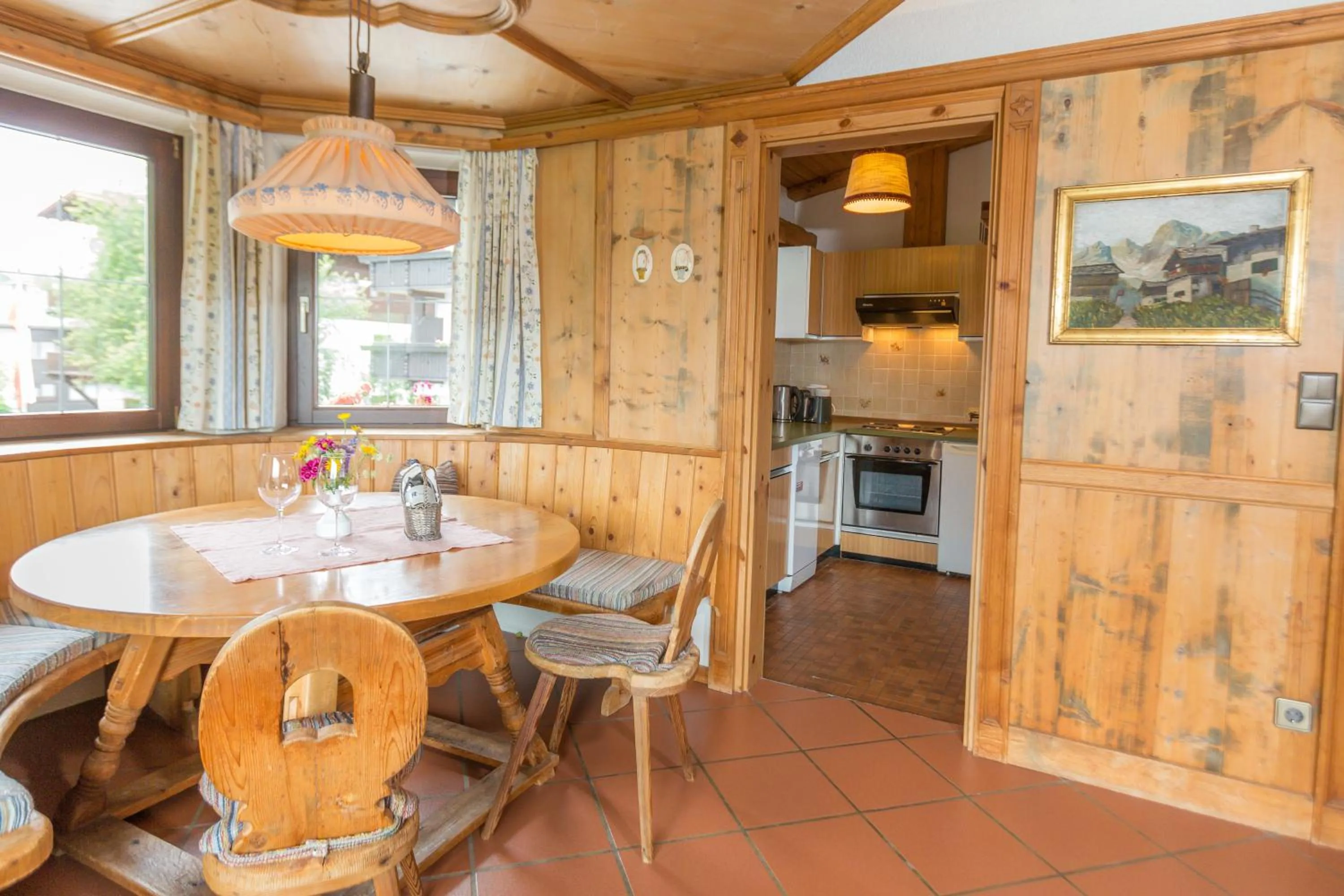 Kitchen or kitchenette in Appartement- und Wellnesshotel Charlotte - 3 Sterne Superior