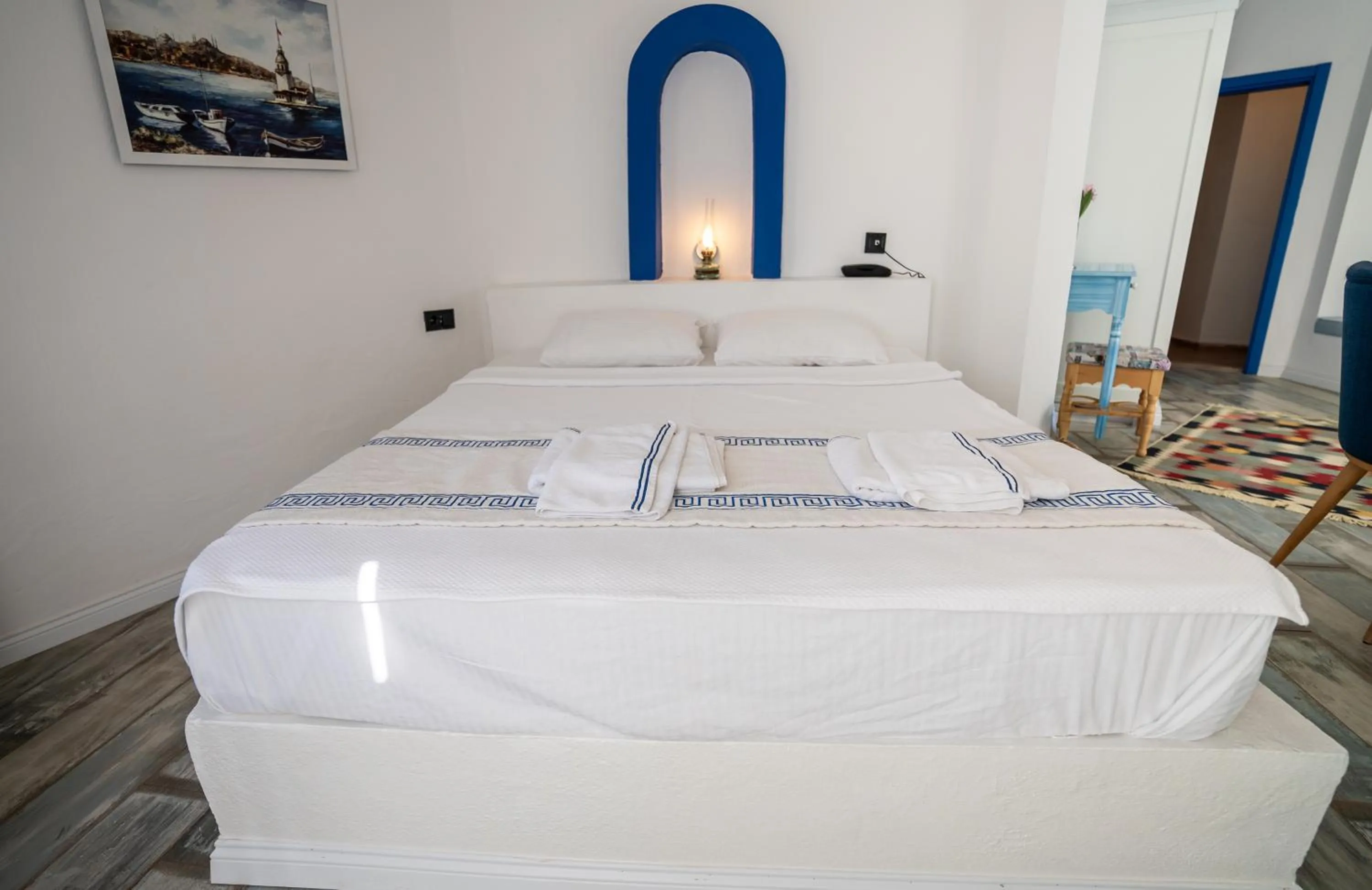 Bed in Lavanta Butik Otel Turunc