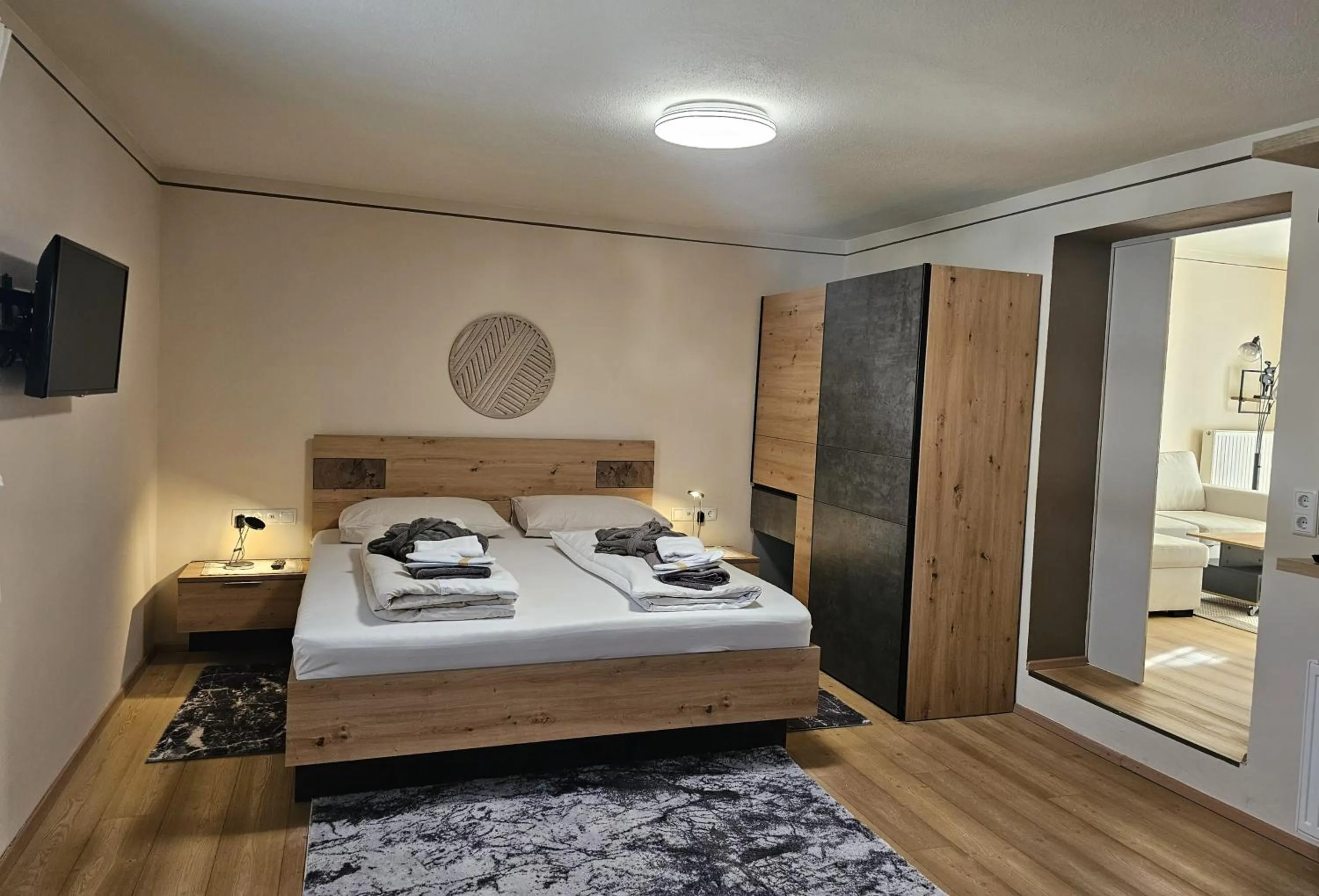 Bedroom, Bed in Alpenlandhaus Menardi