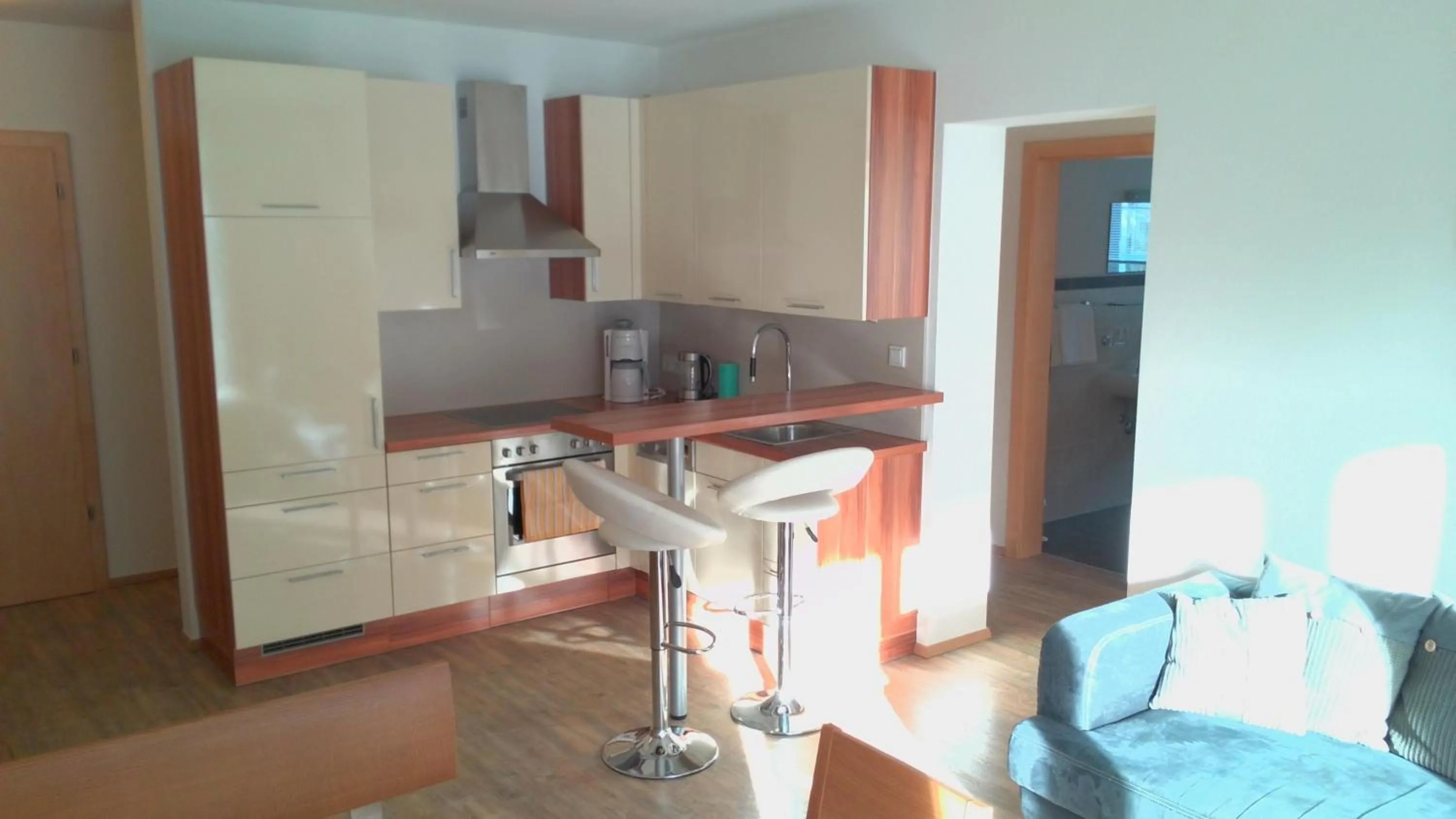 Kitchen or kitchenette in Pension Apartment Hödner