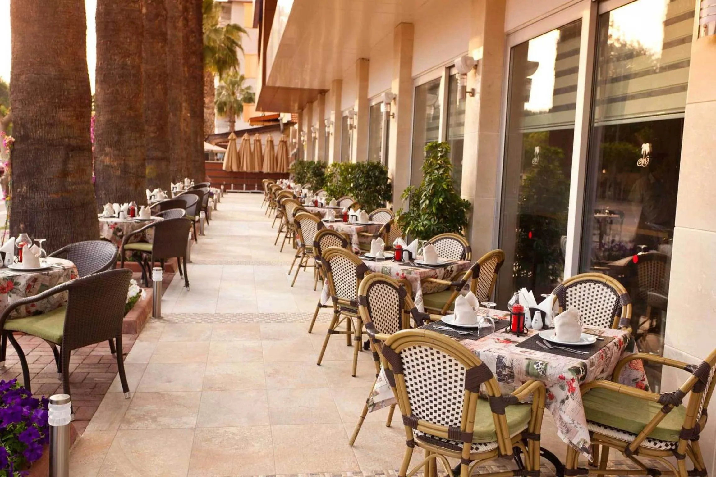 Food and drinks in Gardenia Hotel