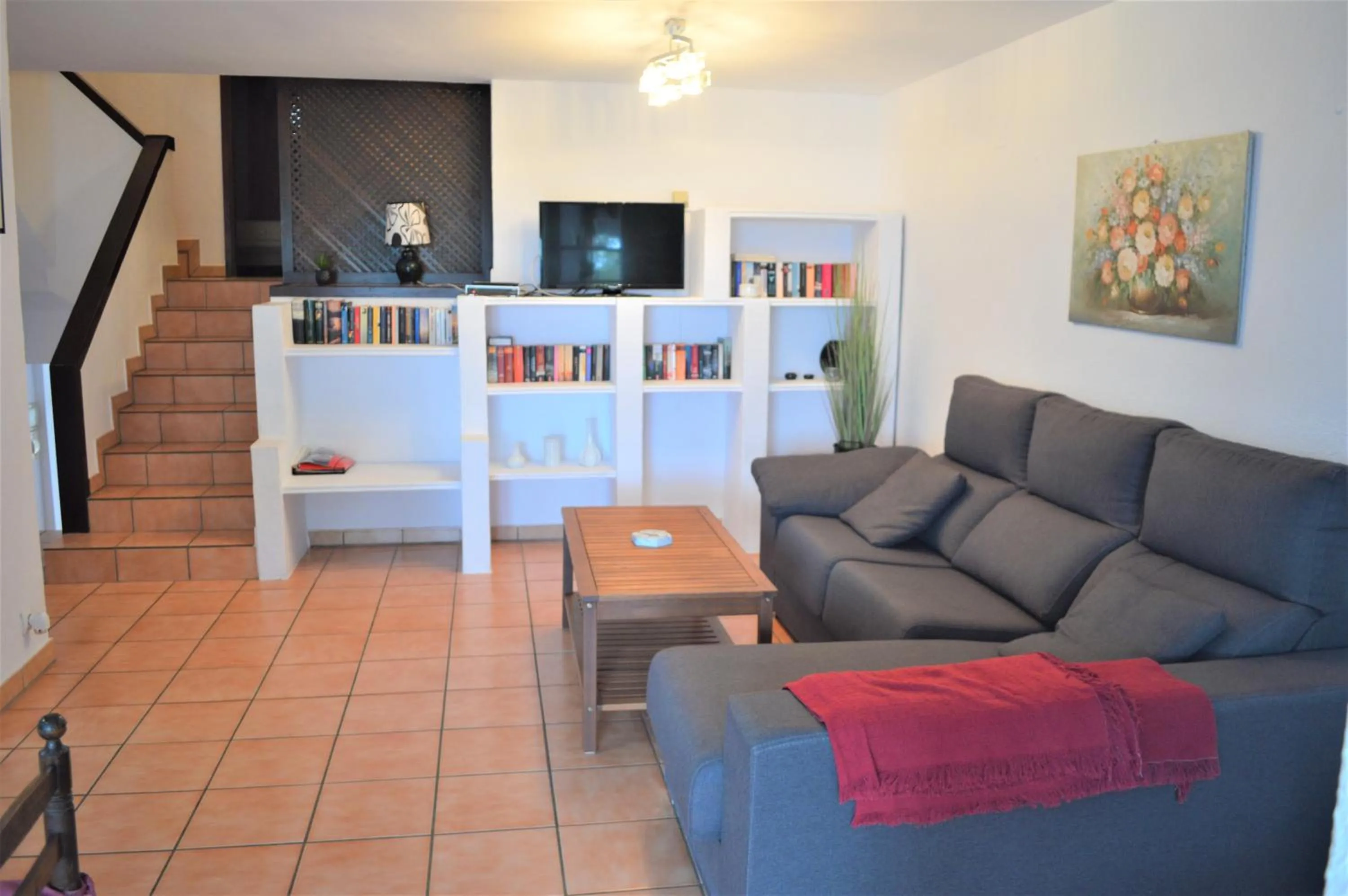 Living room in Meerblick & Pool! Traumhaftes Reihenhaus am Strand
