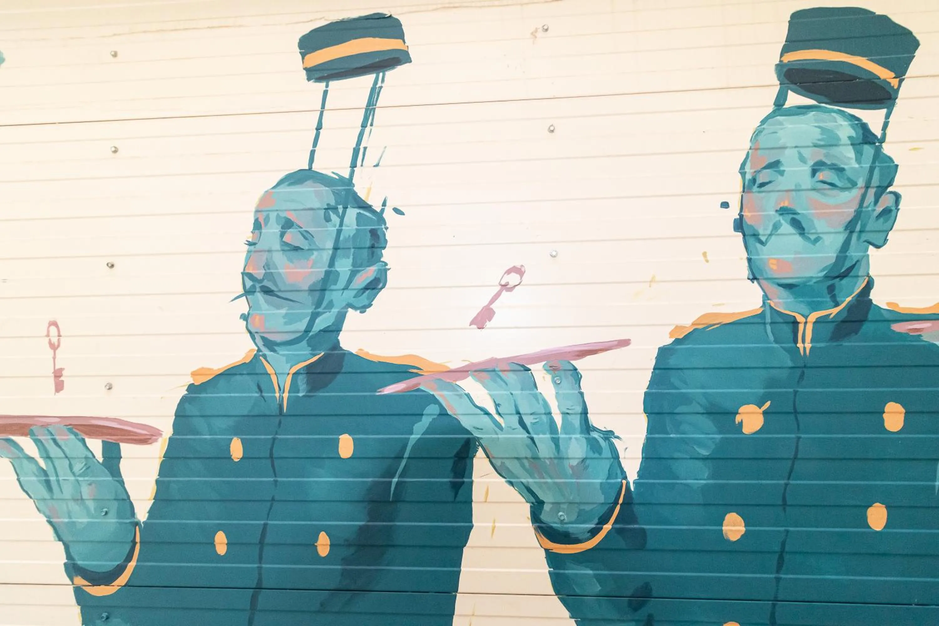 Decorative detail in Residence le Pastel Jeanne d'Arc