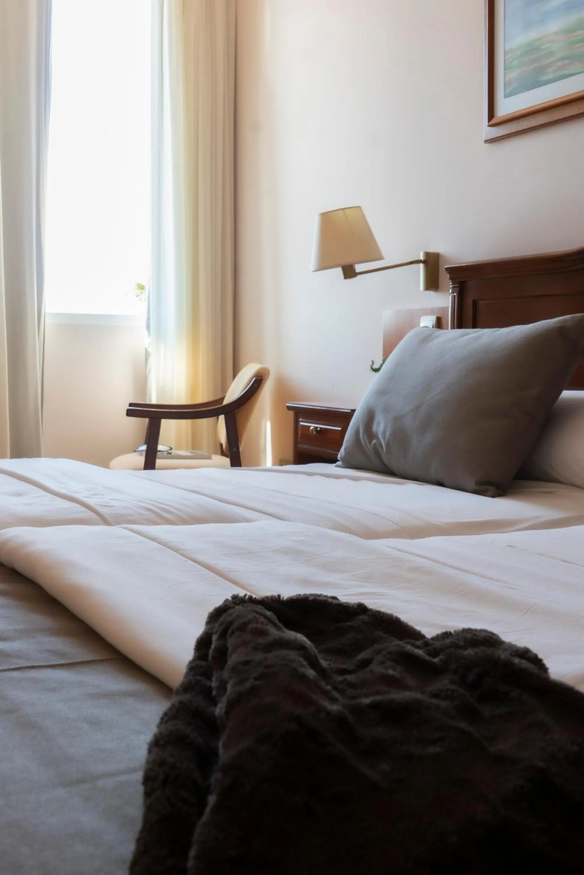 Bed in Hotel Restaurante Emilio