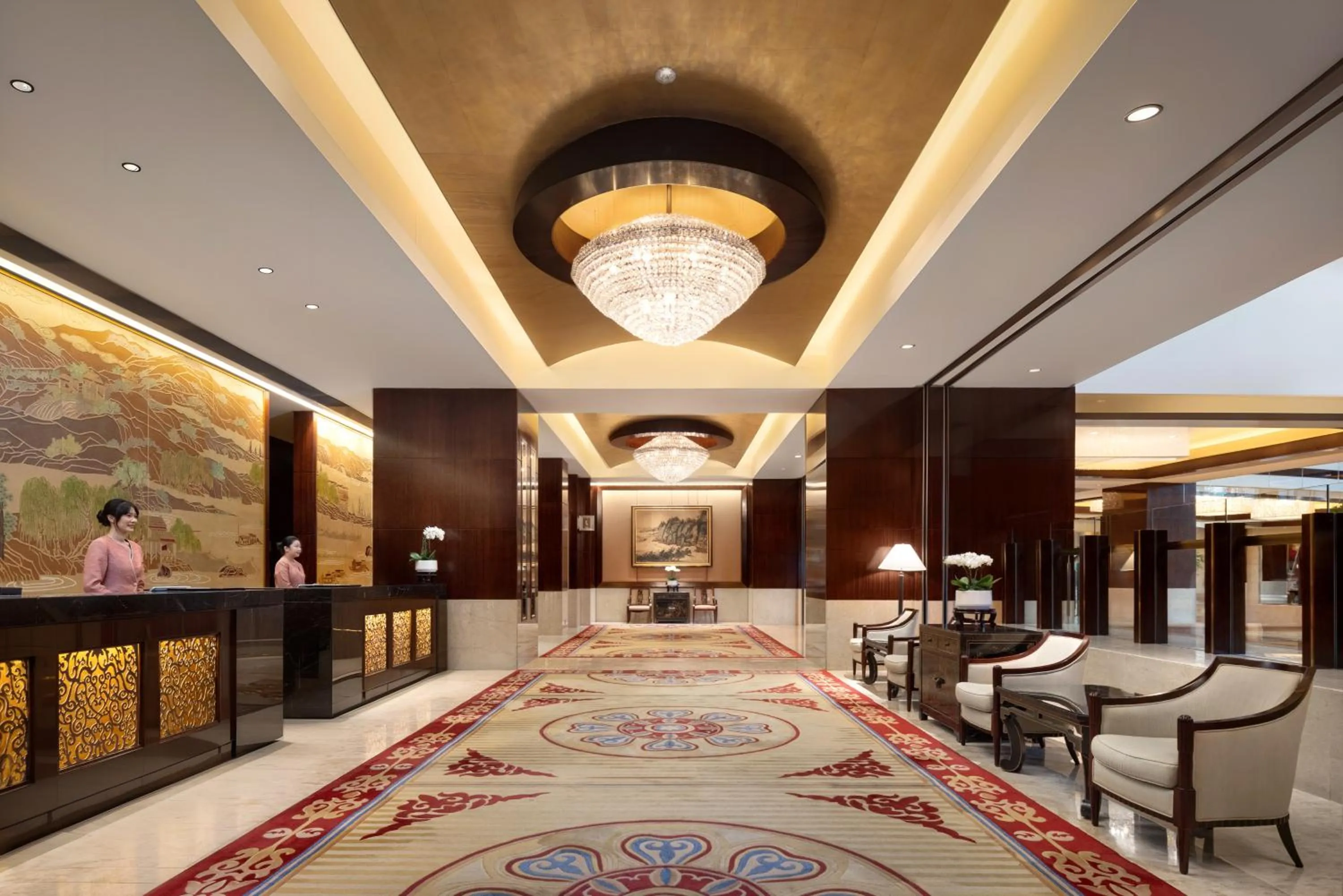 Lobby or reception in Shangri-La Wenzhou