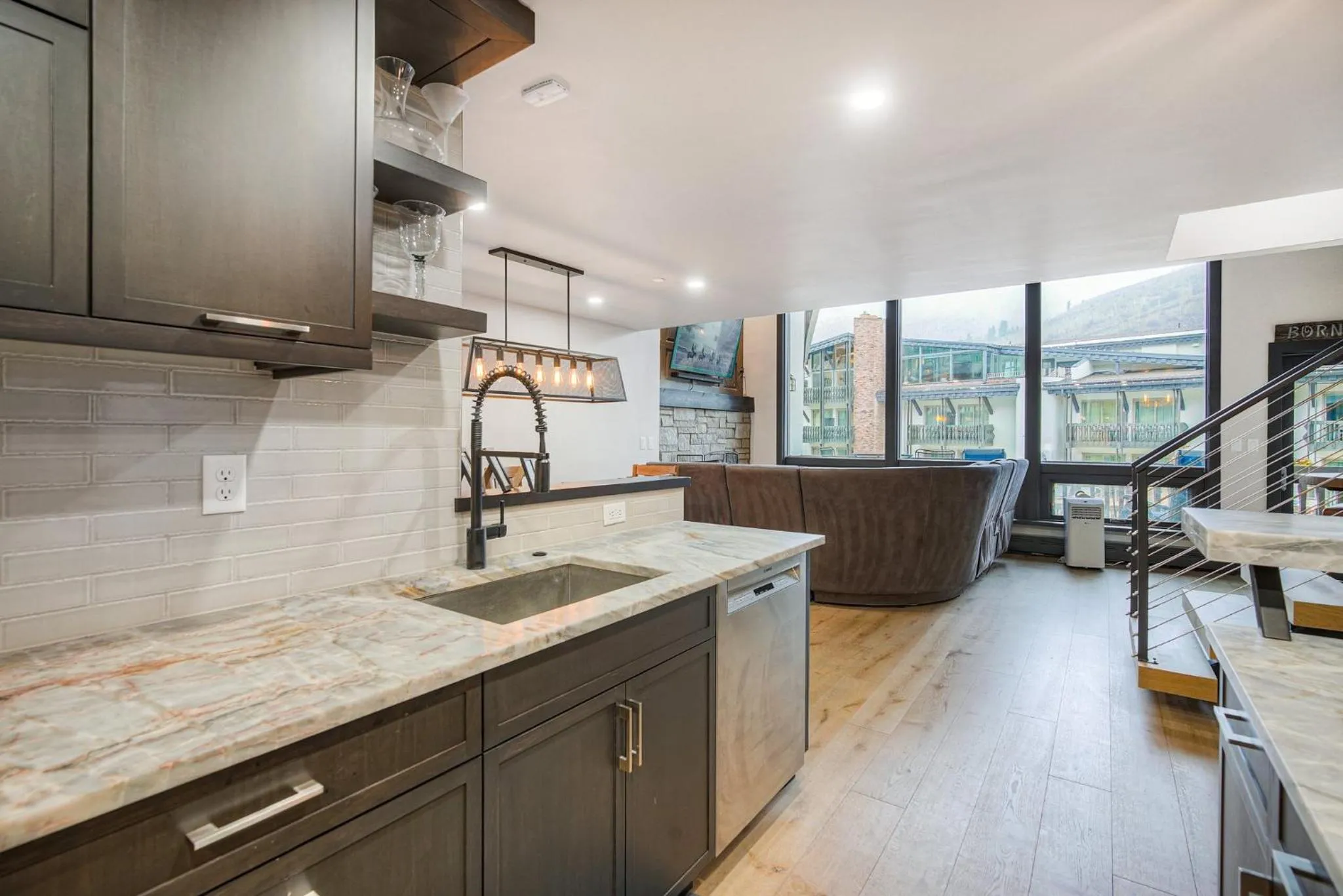 Communal kitchen in Lodge at Vail, A RockResort by Vail Resorts