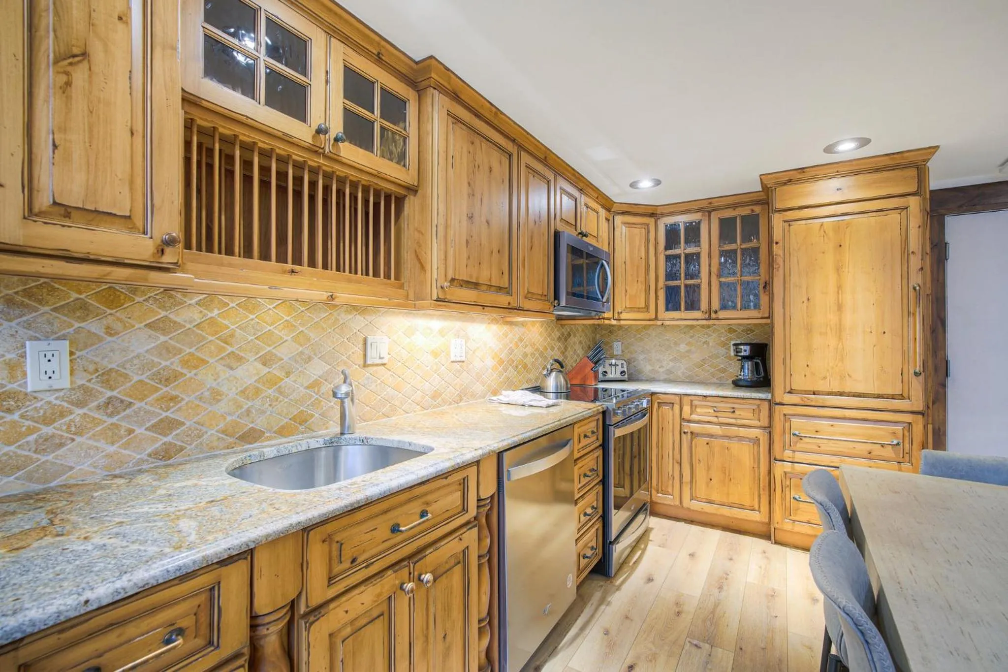 Communal kitchen in Lodge at Vail, A RockResort by Vail Resorts