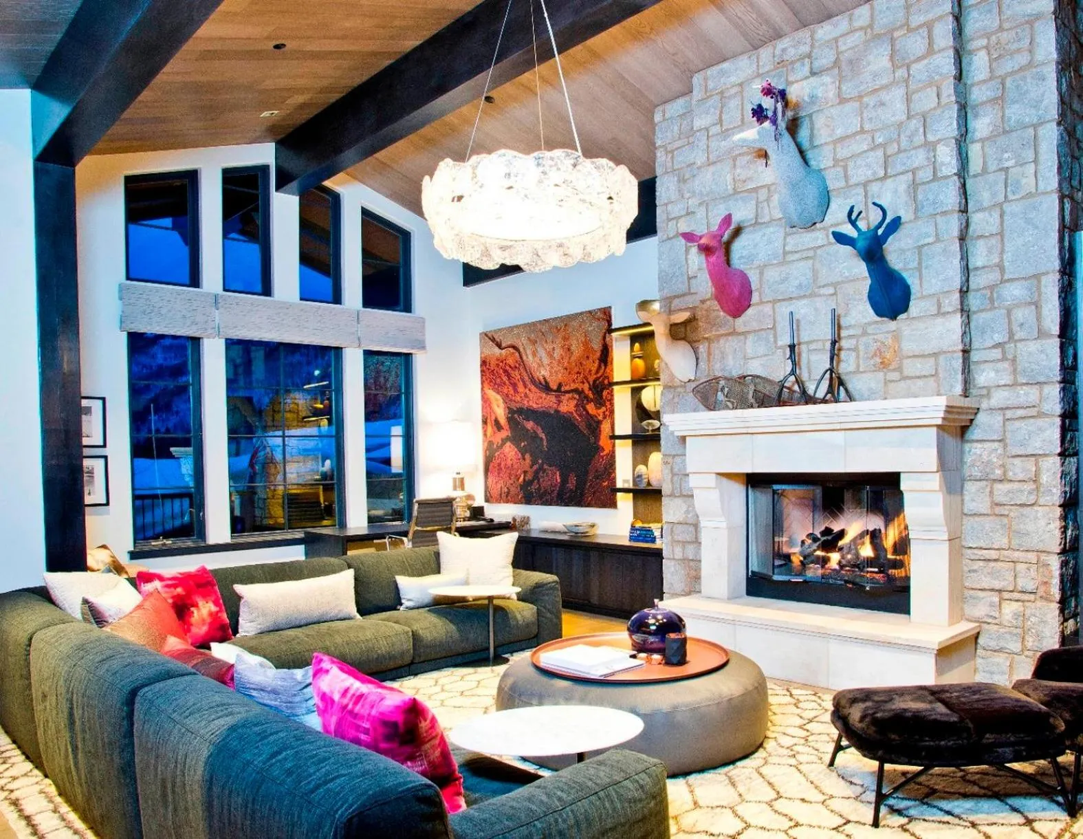 Living room in Lodge at Vail, A RockResort by Vail Resorts