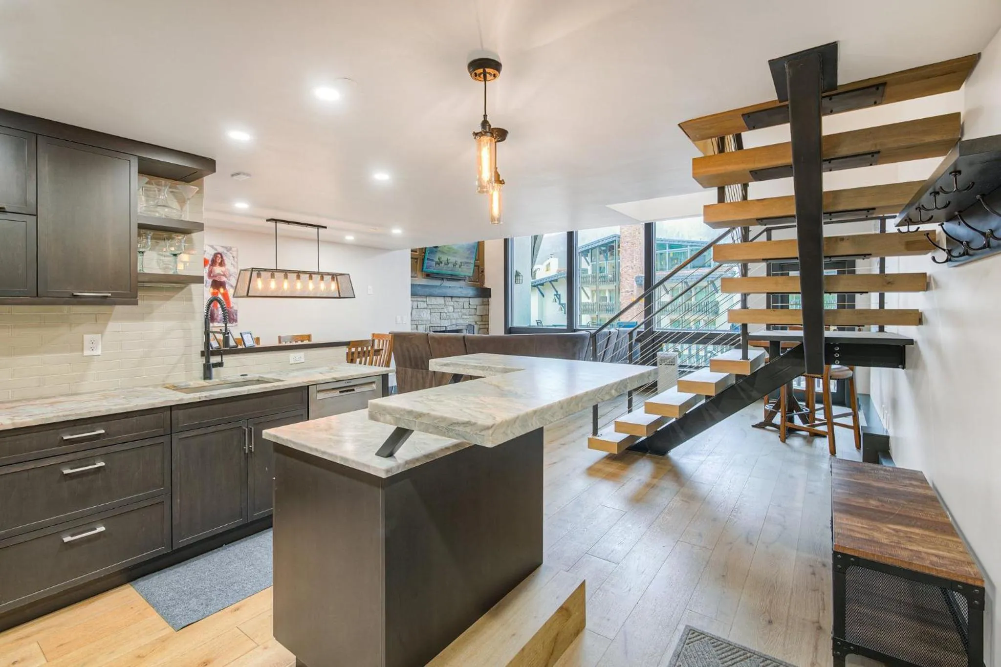 Communal kitchen in Lodge at Vail, A RockResort by Vail Resorts
