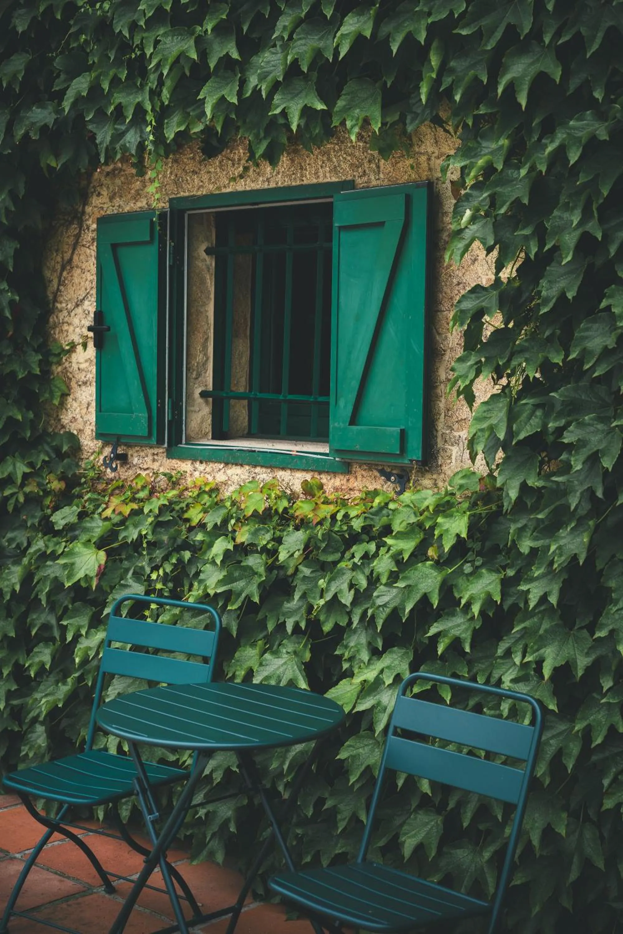 Garden view in HolaCamp Camino
