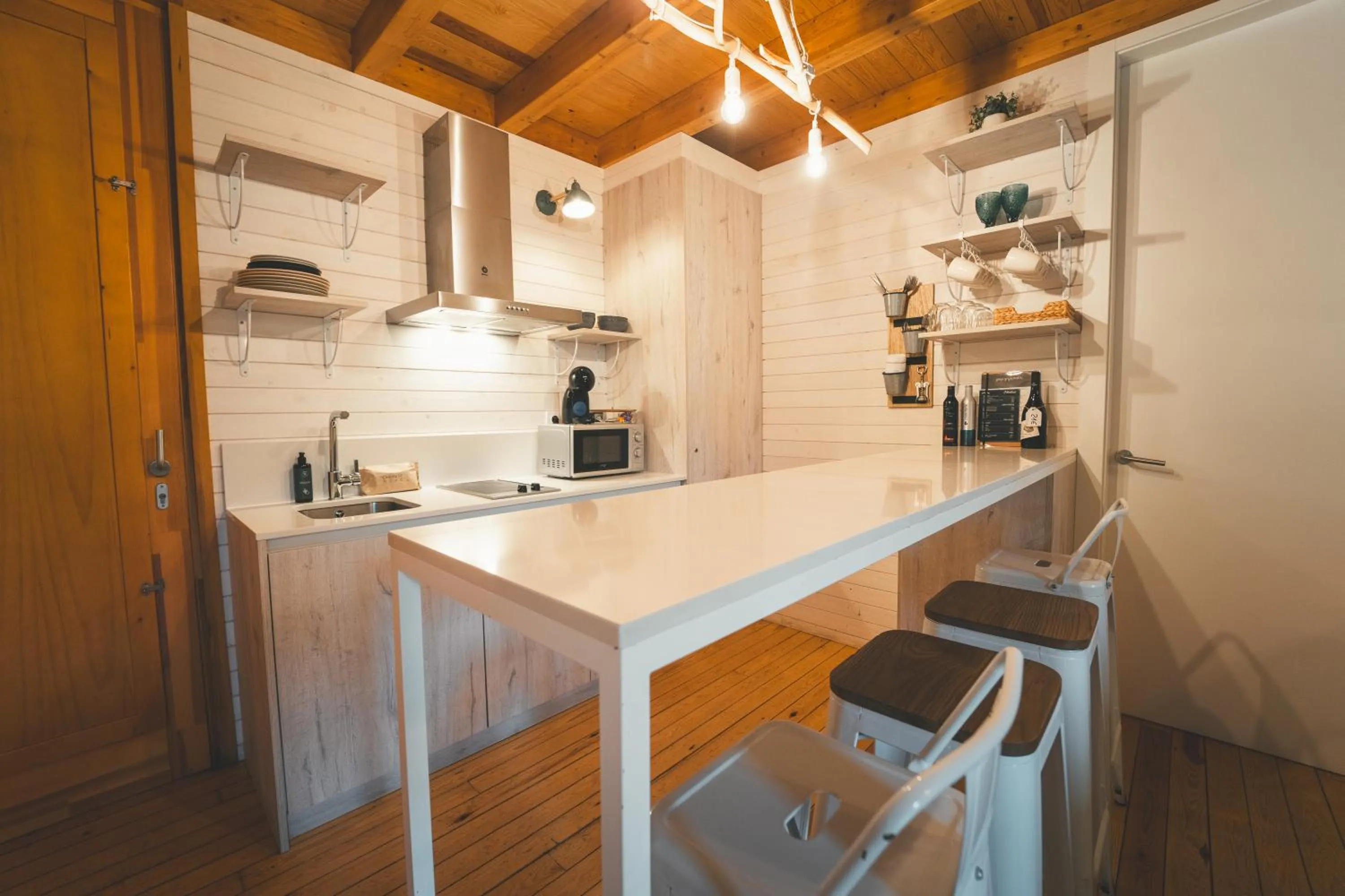 Kitchen or kitchenette in HolaCamp Camino