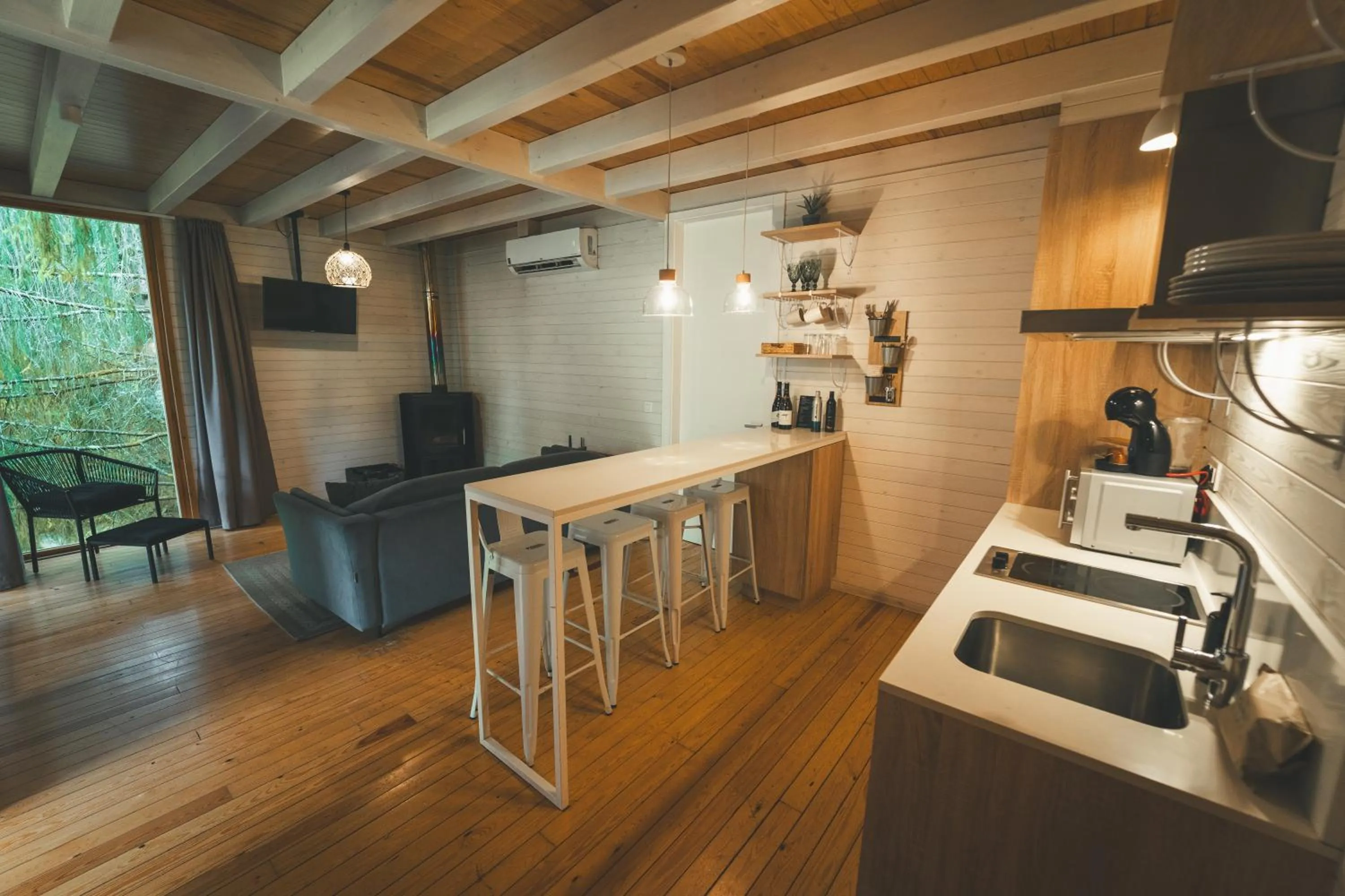 Kitchen or kitchenette in HolaCamp Camino