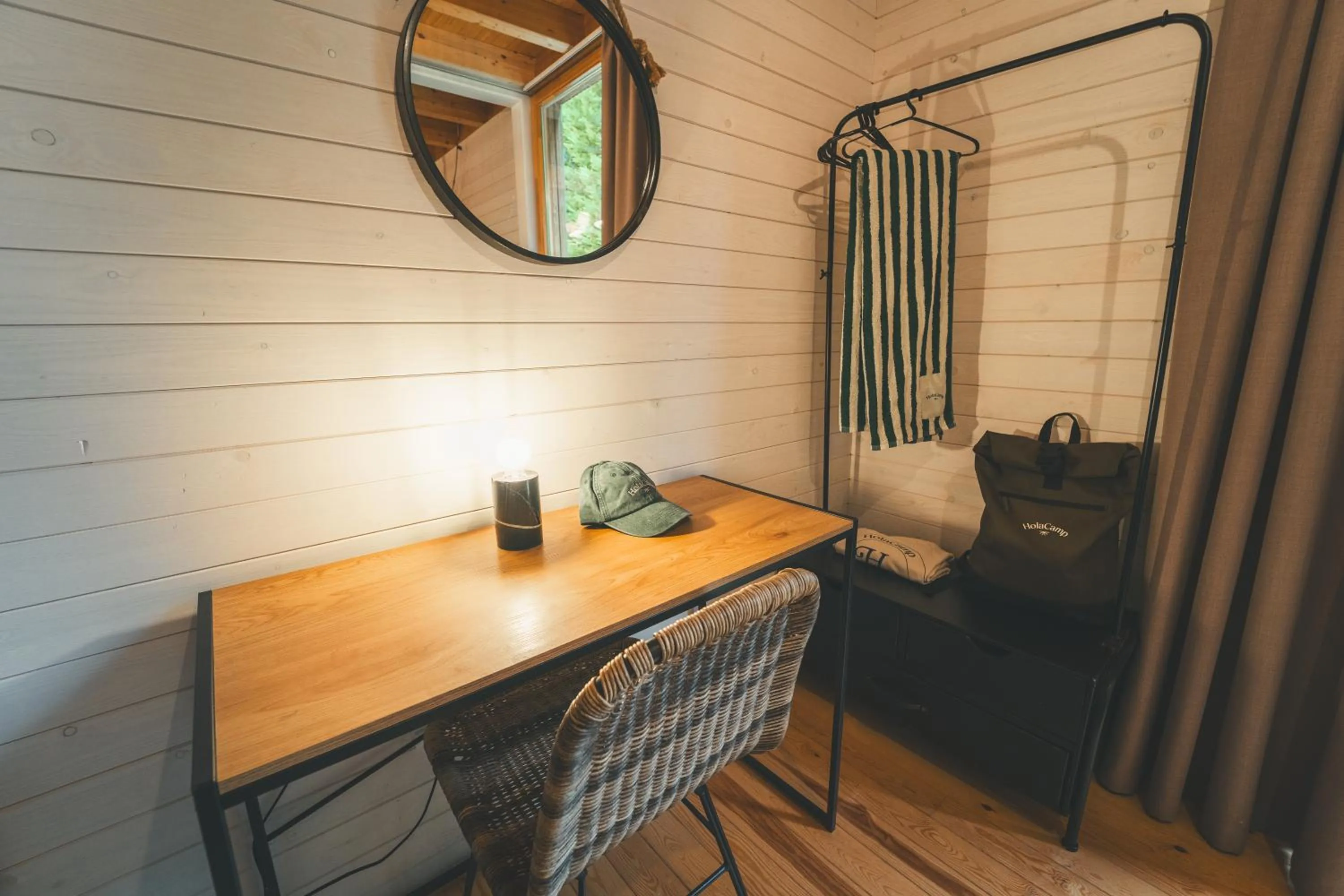 Seating area in HolaCamp Camino