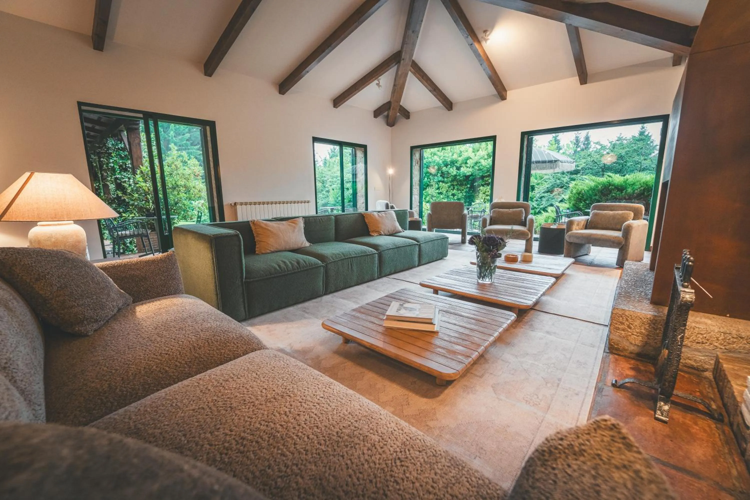 Living room in HolaCamp Camino