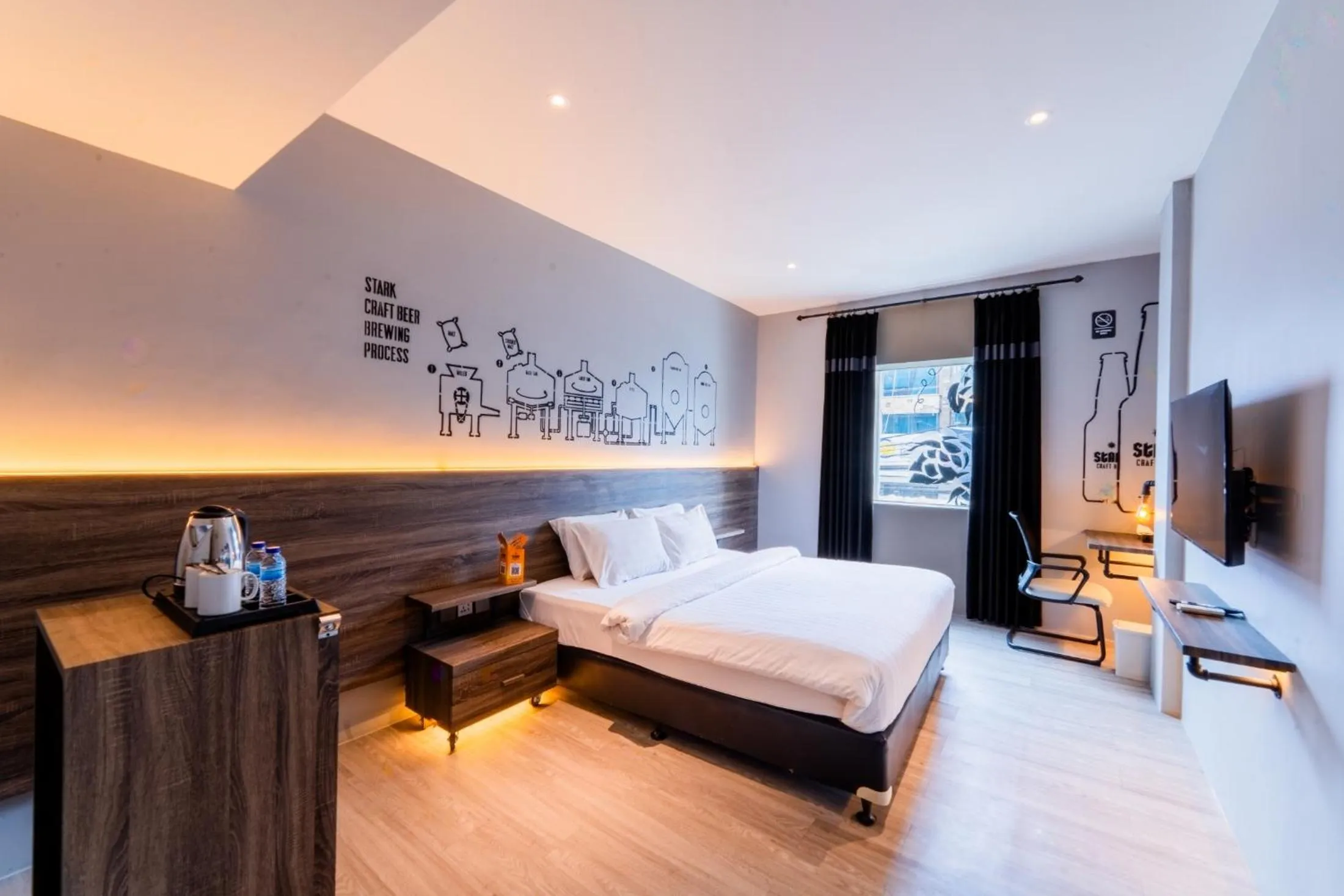 Bed in Stark Boutique Hotel and Spa