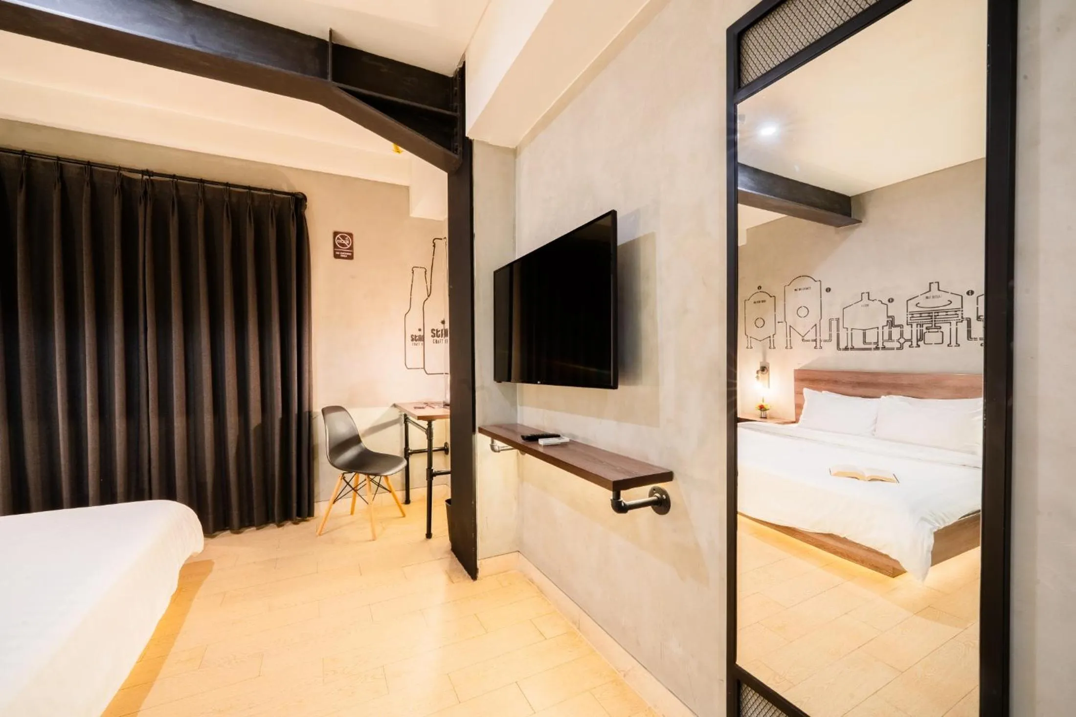 TV and multimedia, Bed in Stark Boutique Hotel and Spa