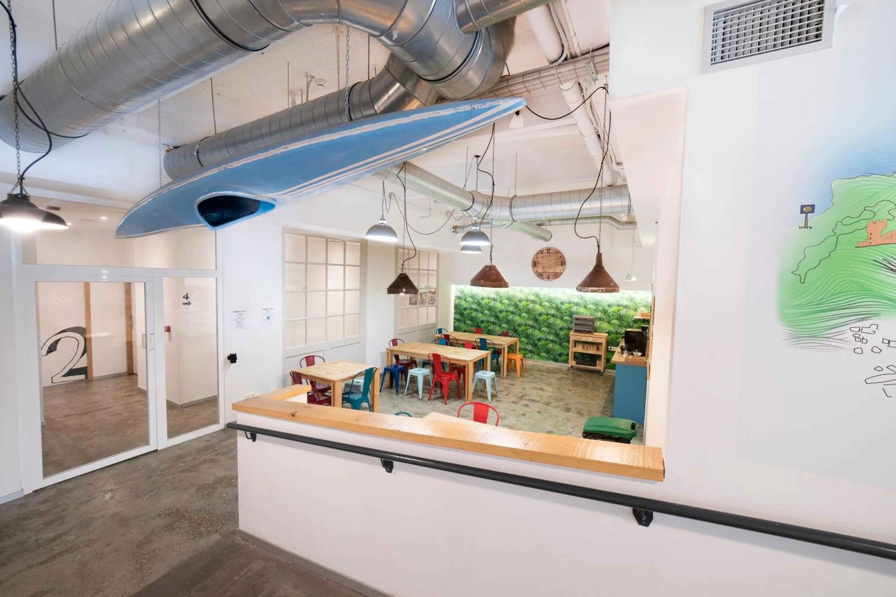 Dining area in Koba Hostel