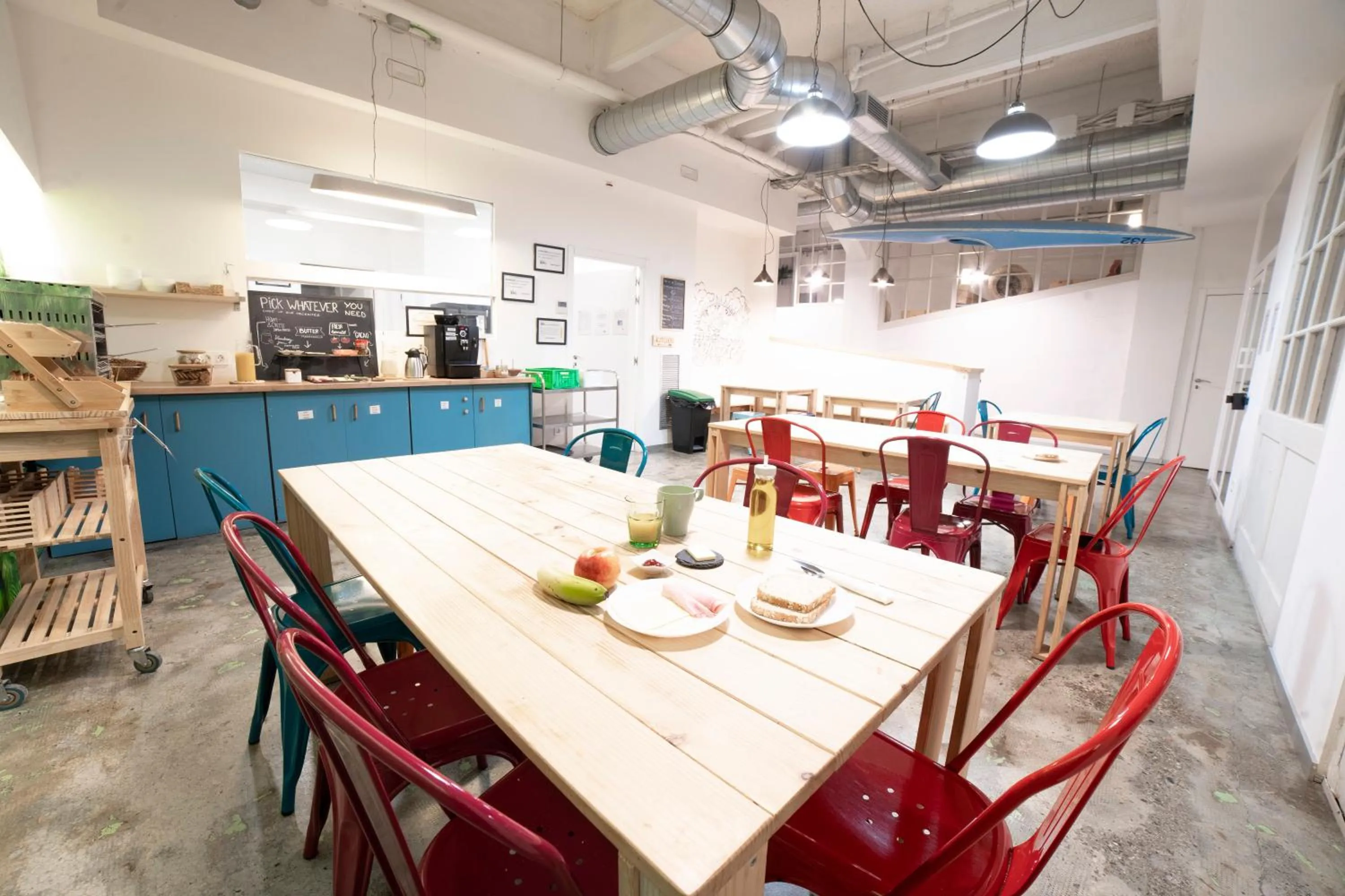 Dining area in Koba Hostel