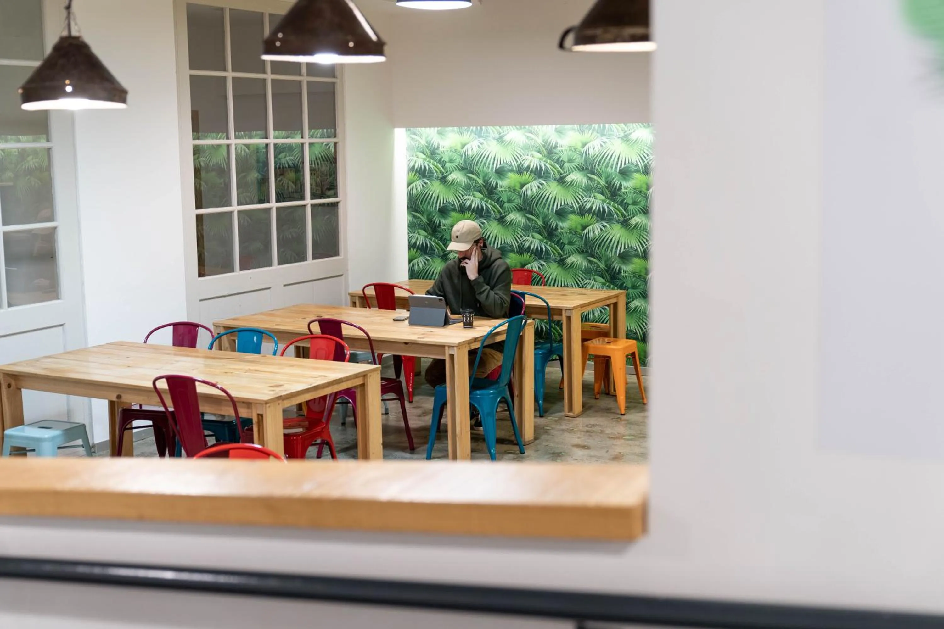 Seating area in Koba Hostel