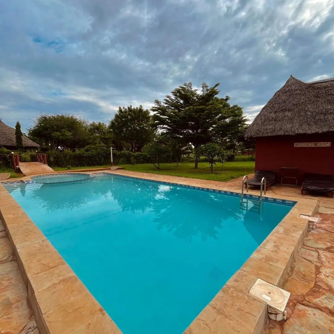 Pool view in Lake Jipe Eco Lodge