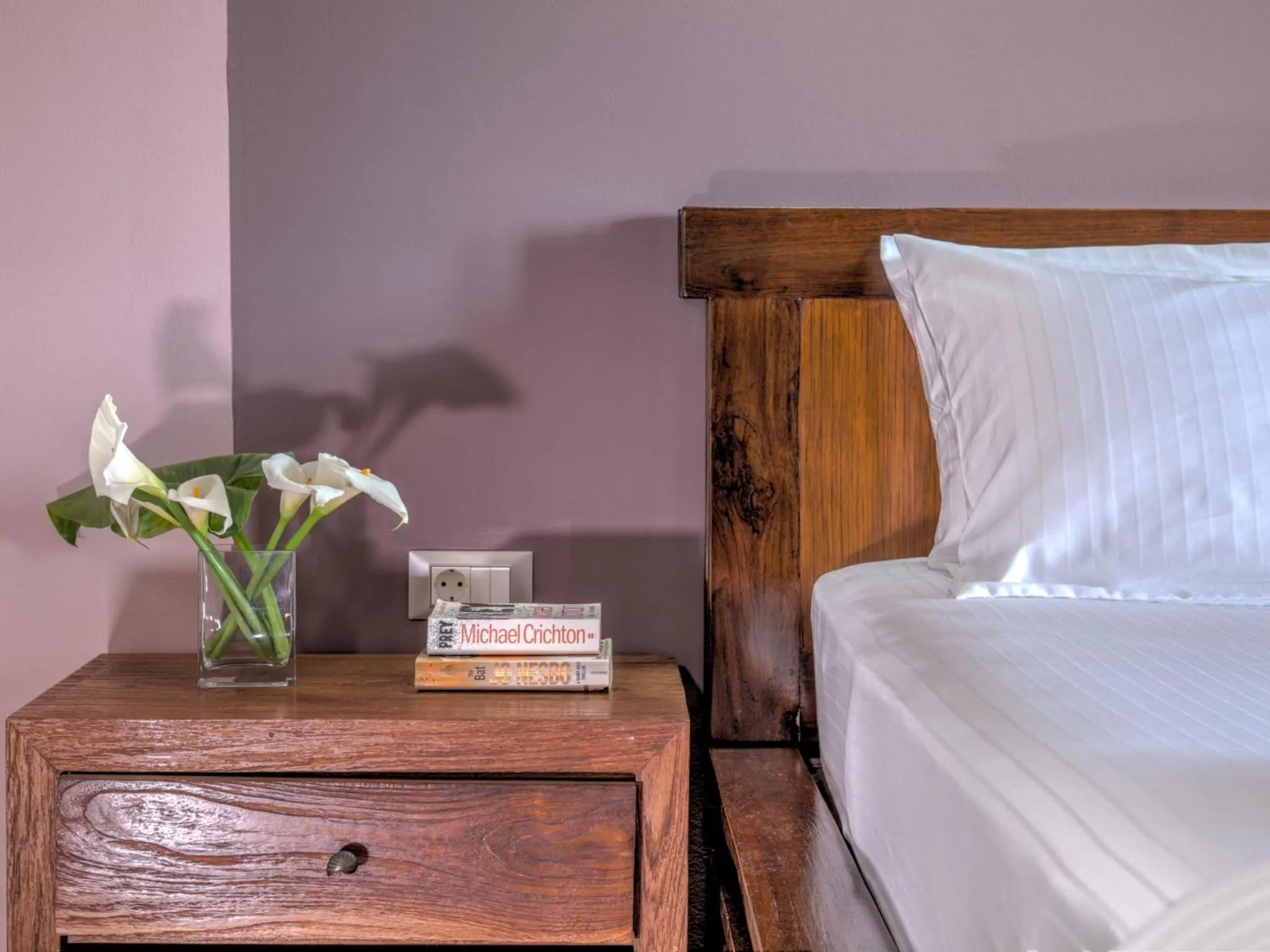 Decorative detail, Bed in Fiscardo Bay Hotel
