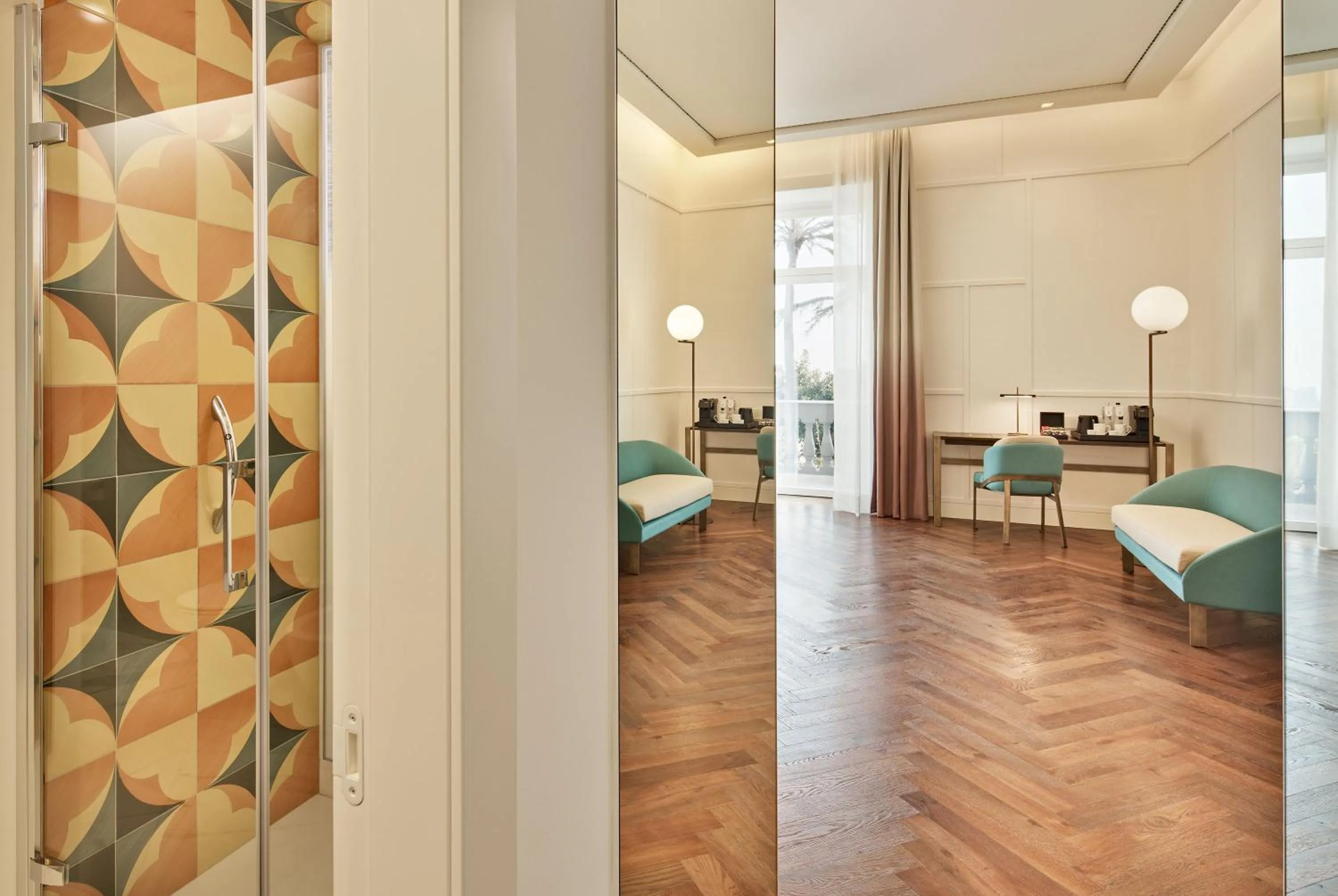 fireplace in De Bonart Naples, Curio Collection By Hilton