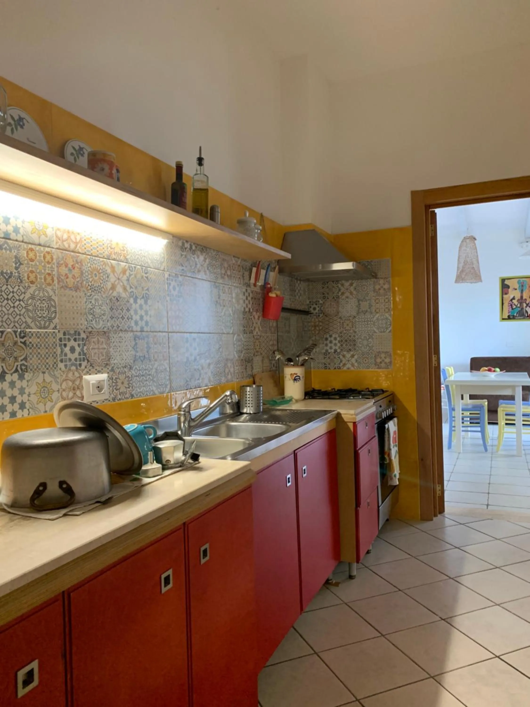 Kitchen or kitchenette in Mansarda sul Mare