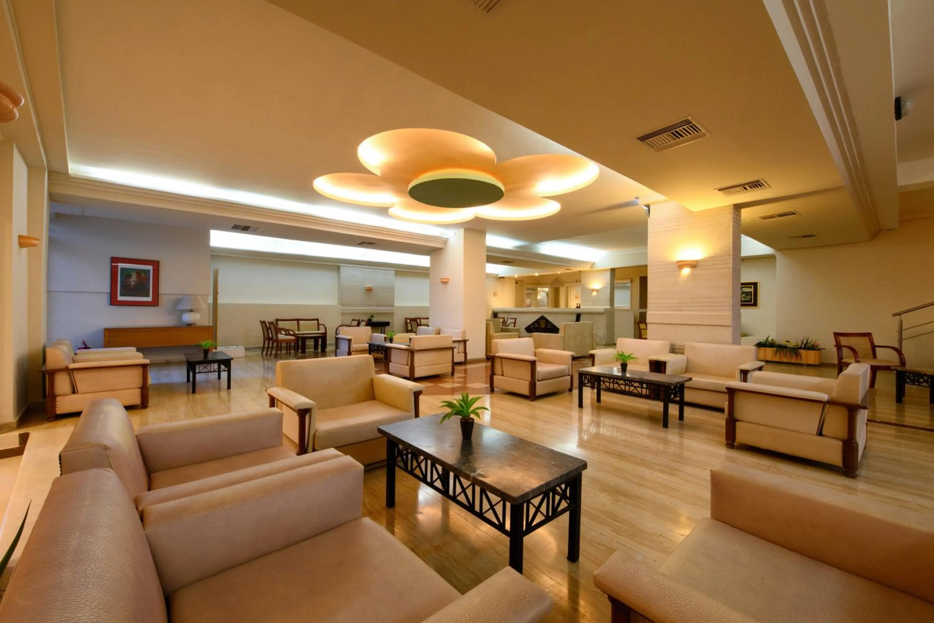 Lobby or reception in Potamaki Beach Hotel
