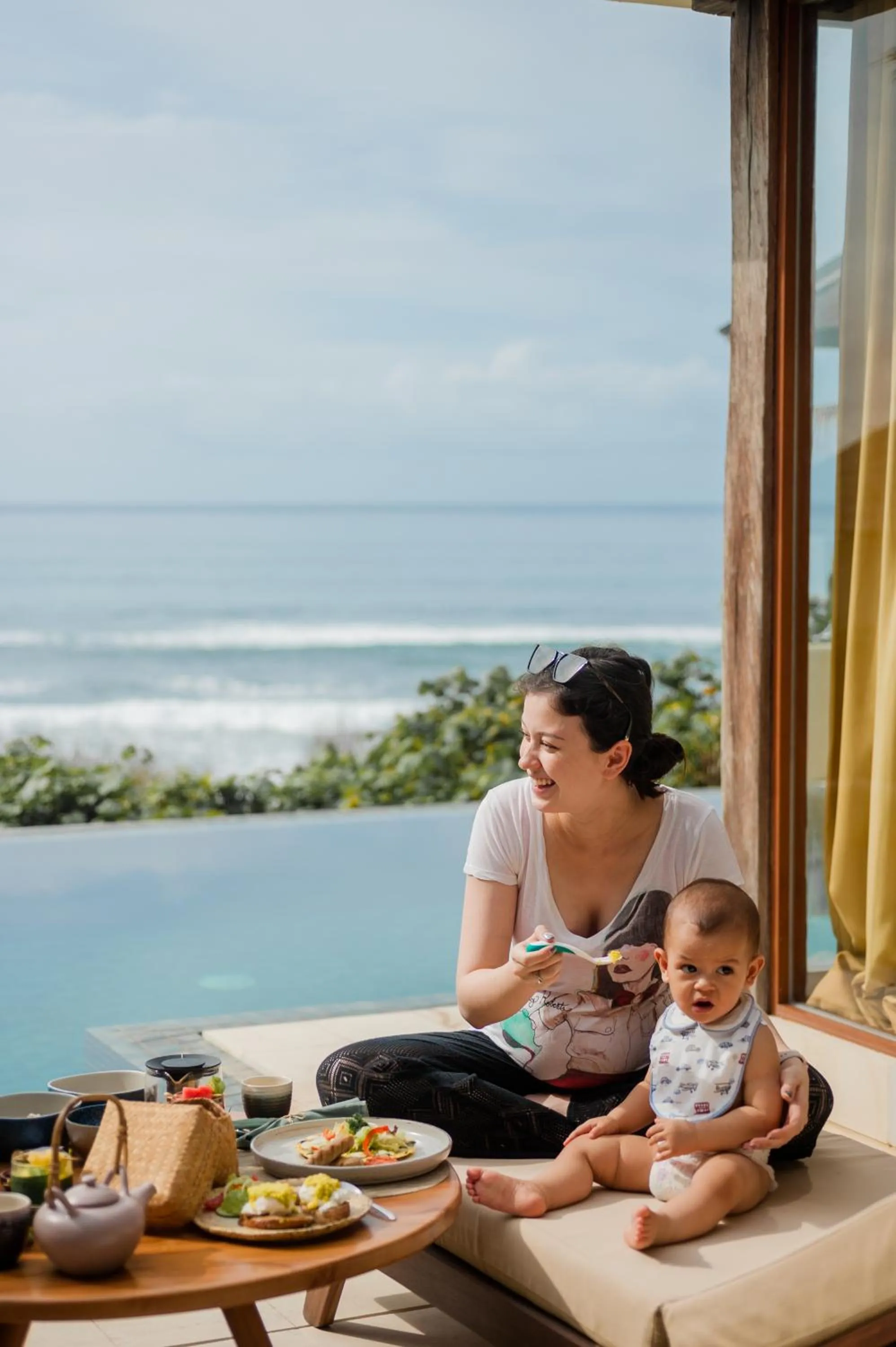 Patio in Komaneka at Keramas Beach