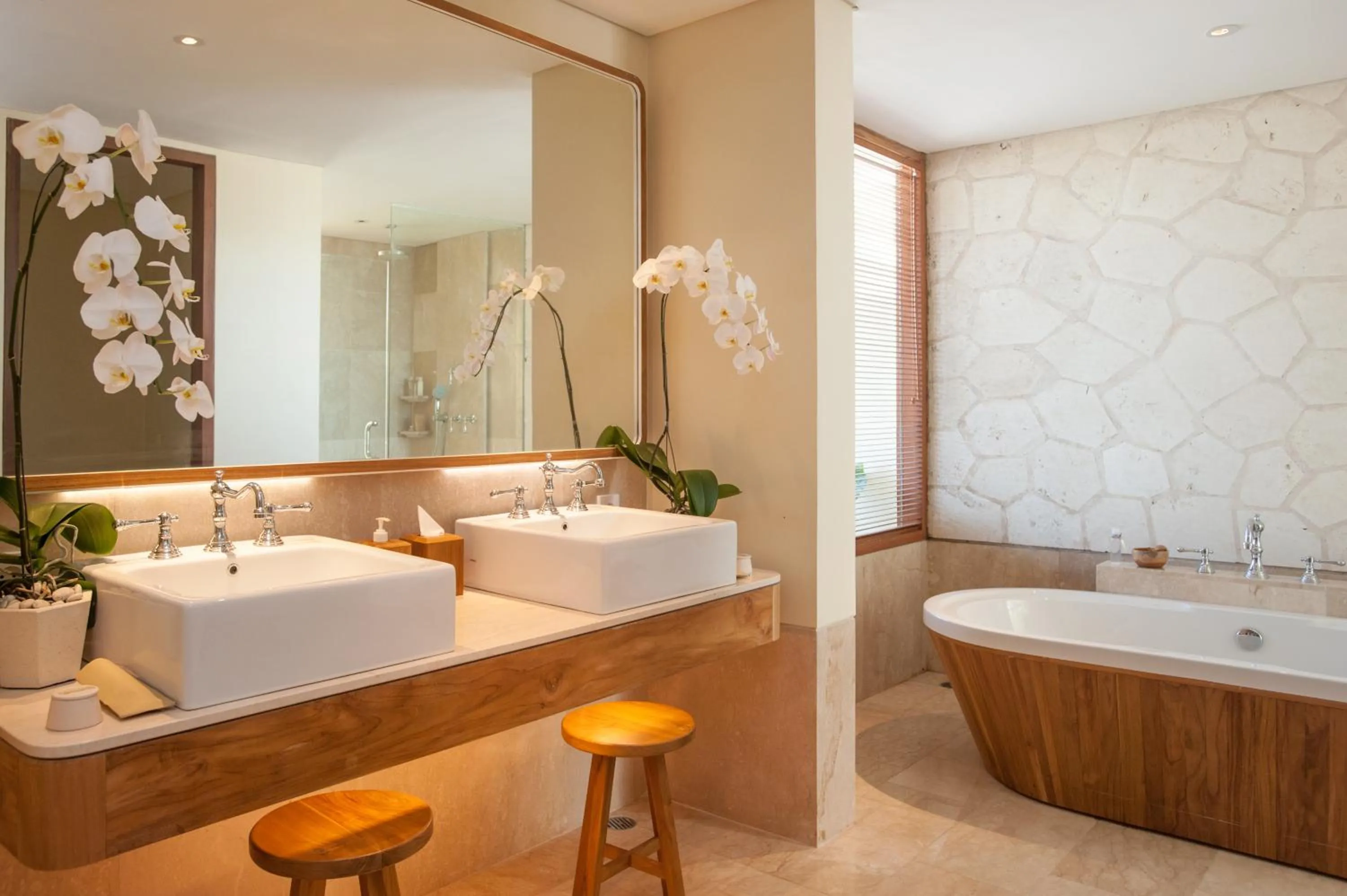 Bathroom in Komaneka at Keramas Beach