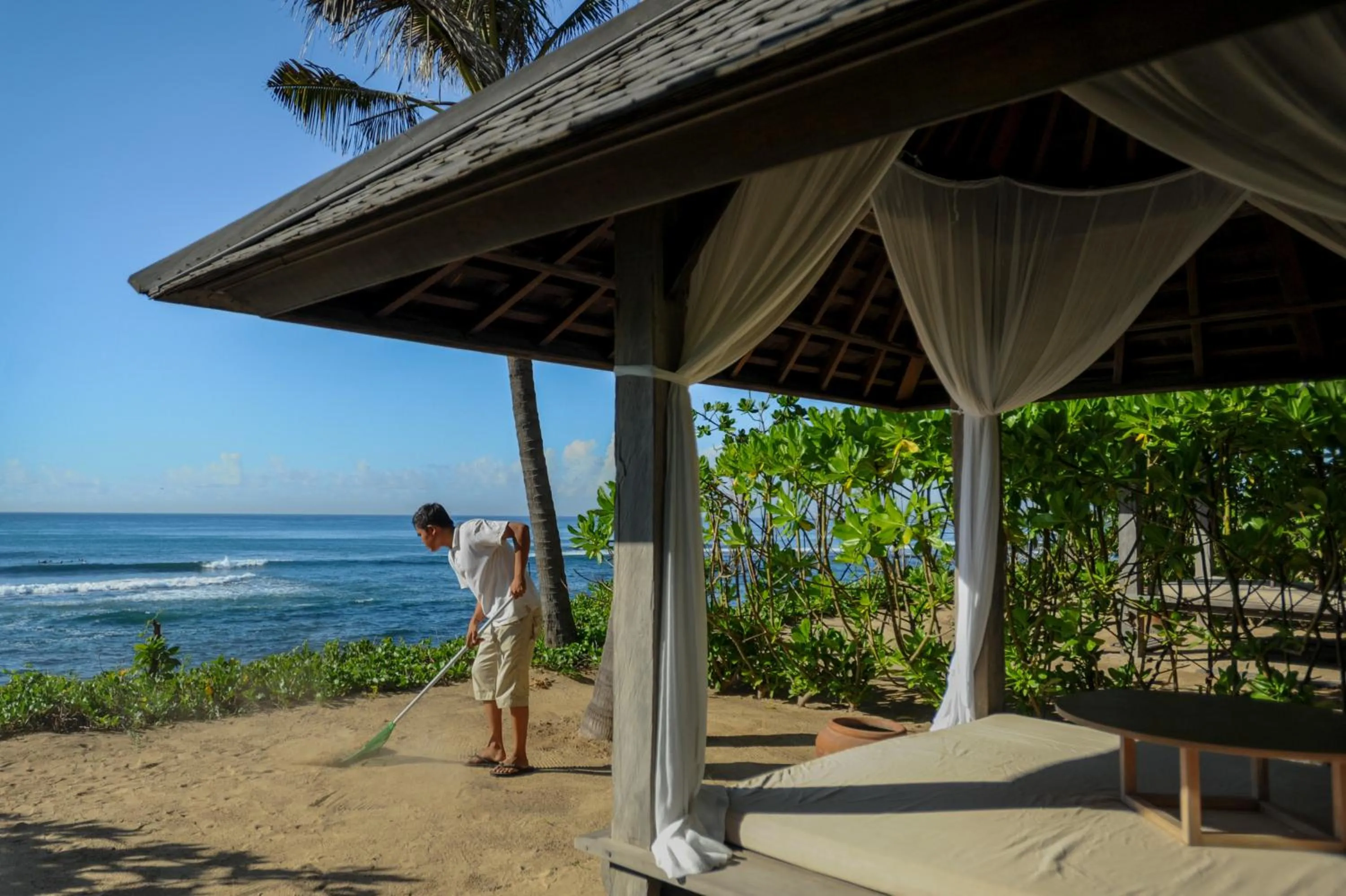 Seating area in Komaneka at Keramas Beach