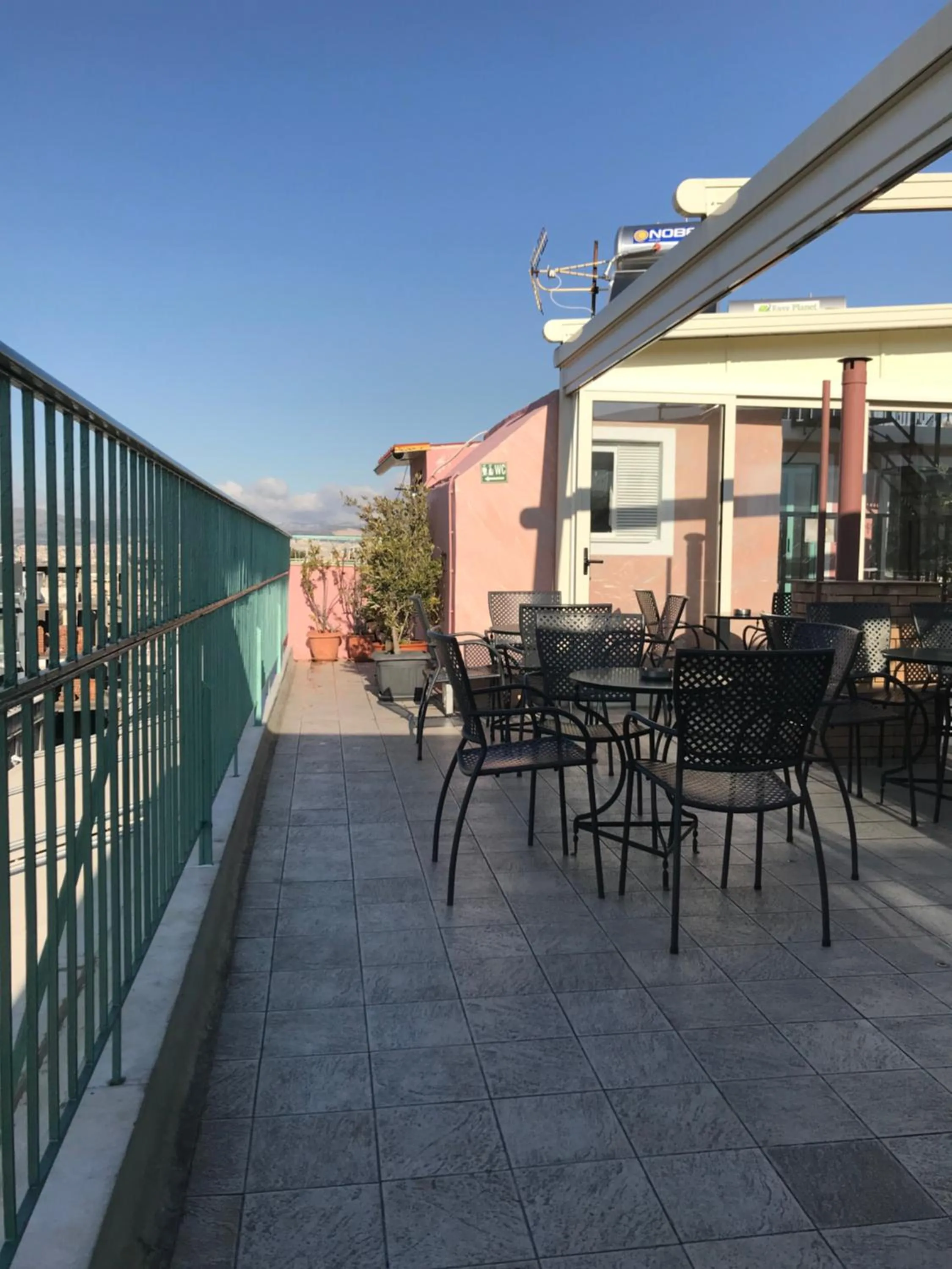 Balcony/Terrace in Safestay Athens Monastiraki