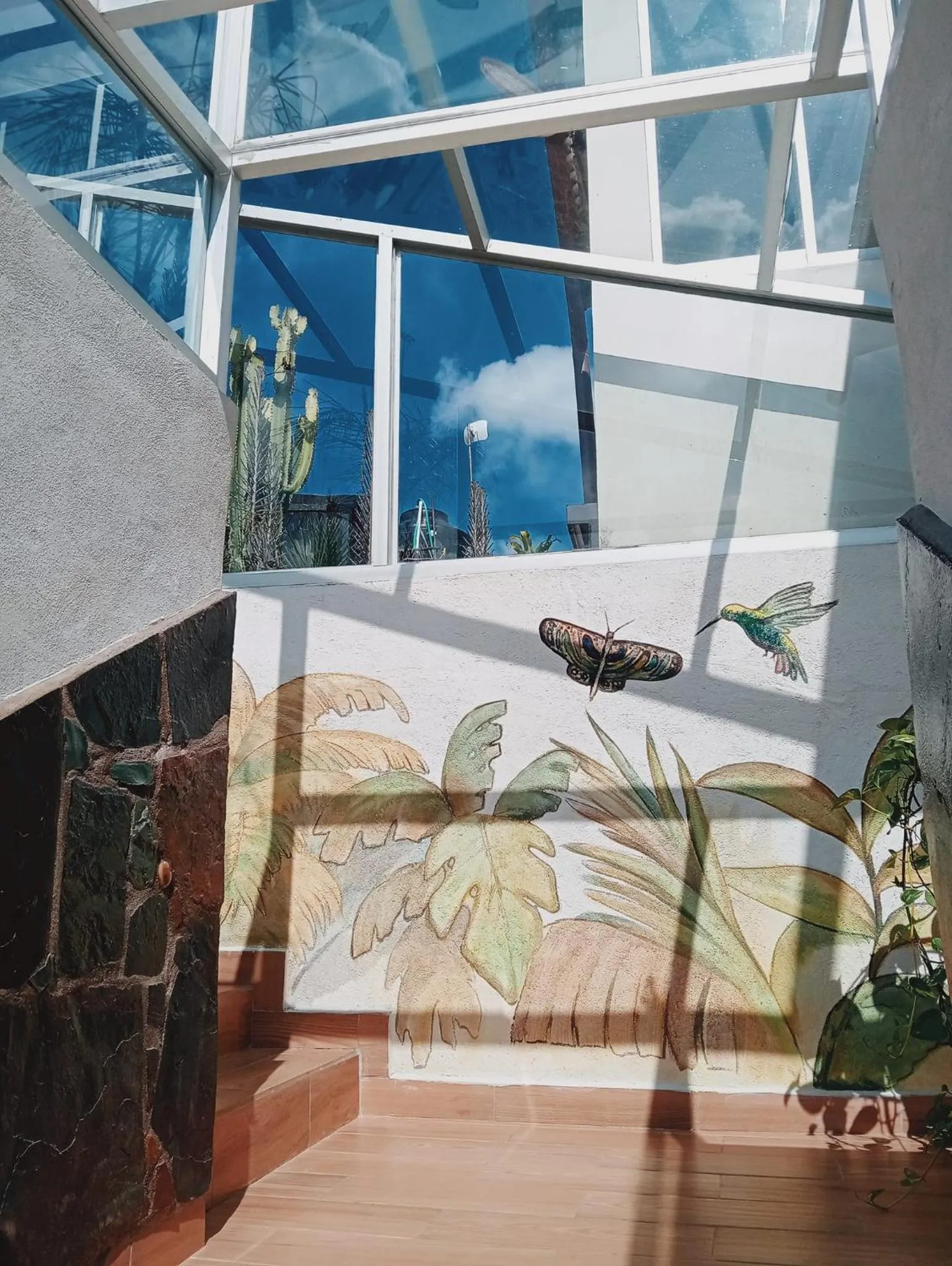 Decorative detail in Grann Posada Xilitla