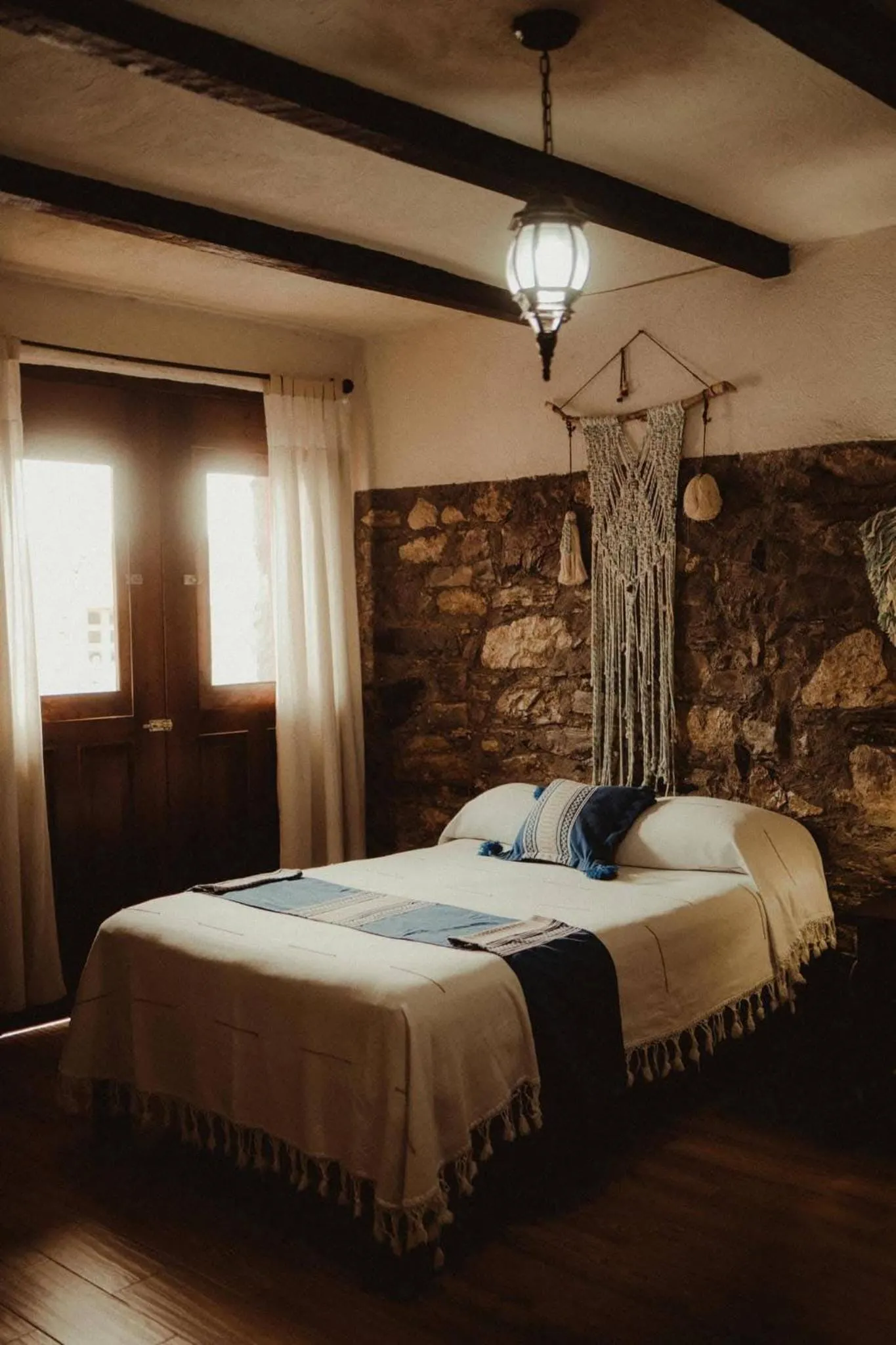 Bed in Grann Posada Xilitla