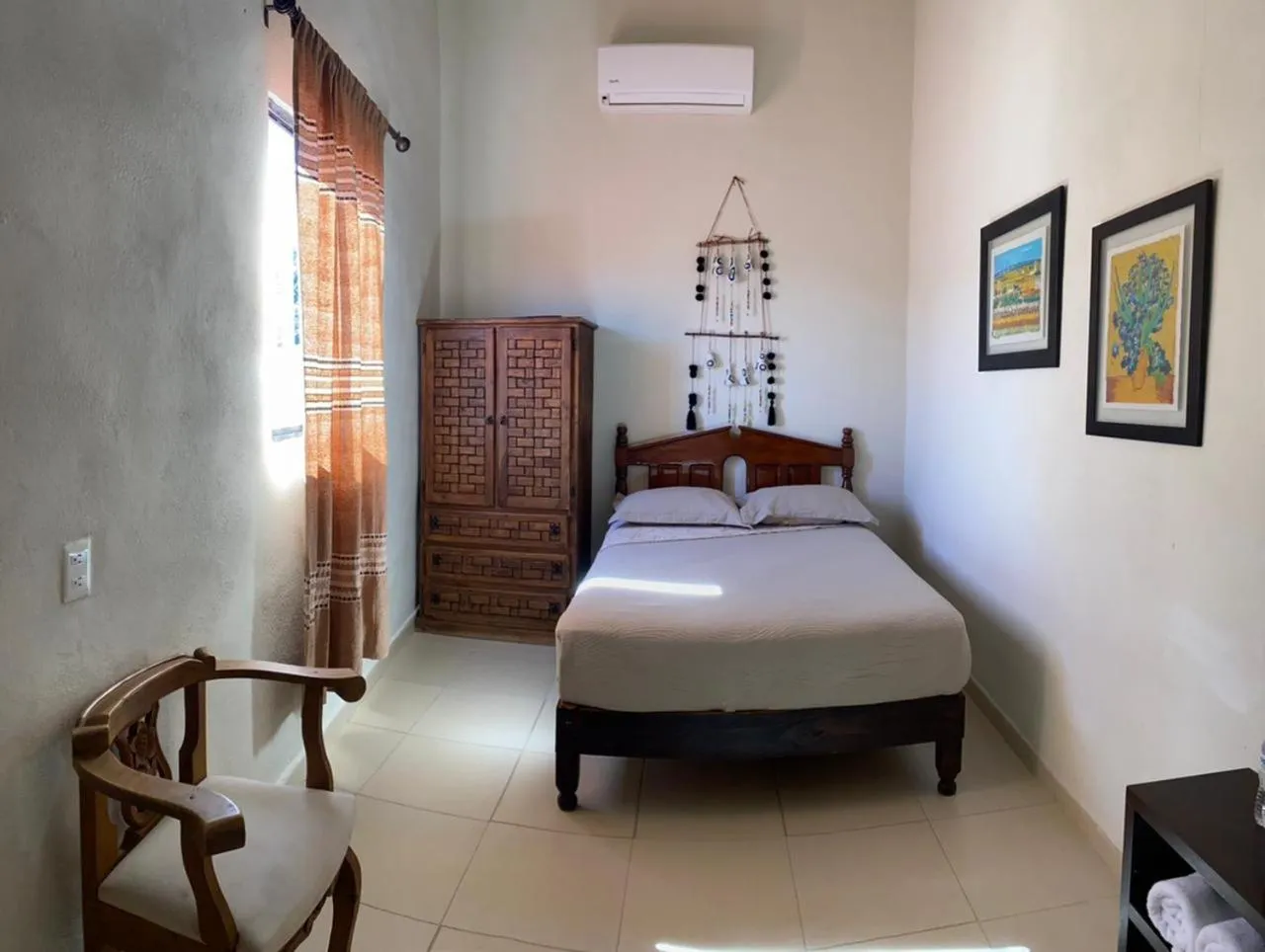 air conditioner, Bed in Grann Posada Xilitla