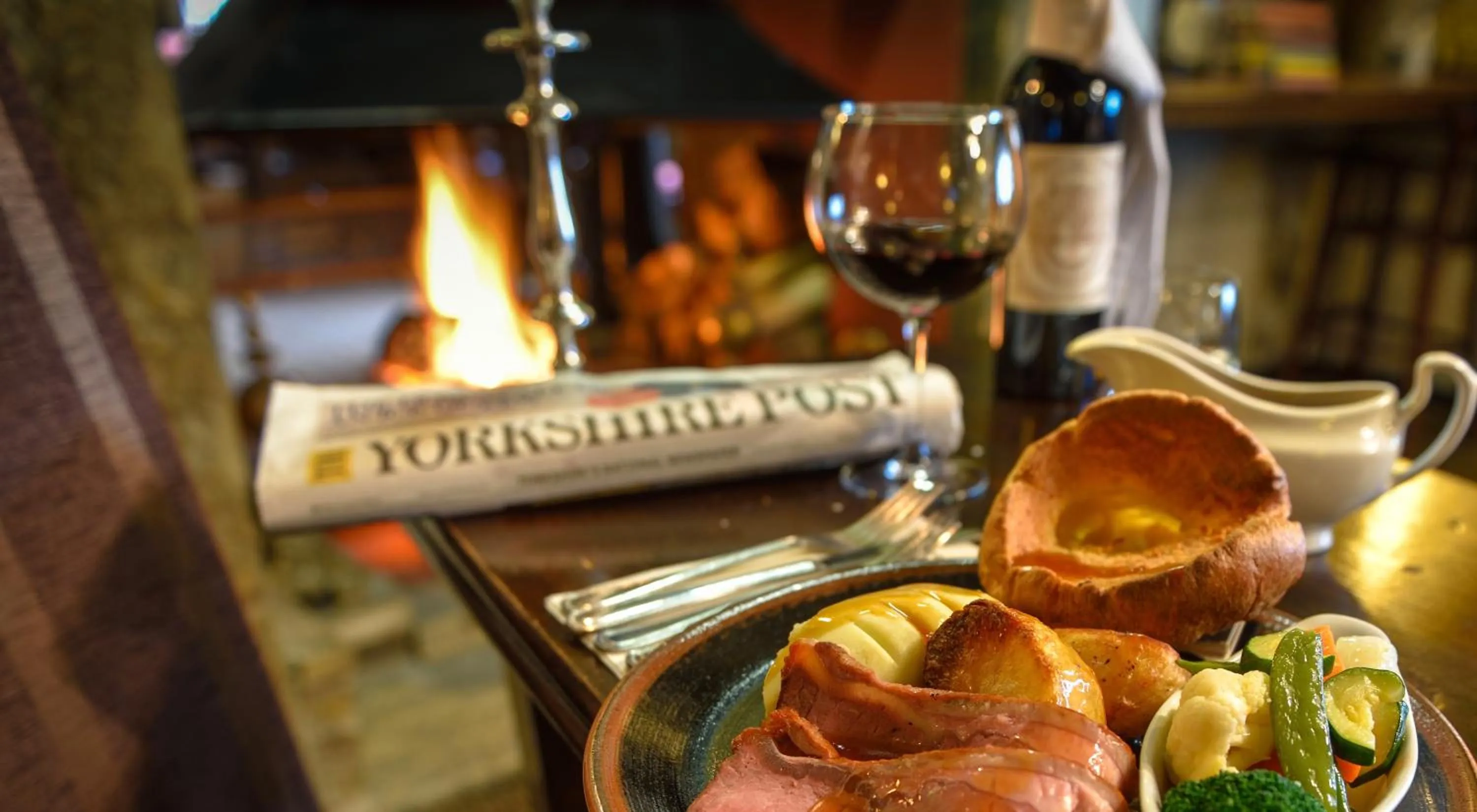 Food close-up in Shibden Mill Inn