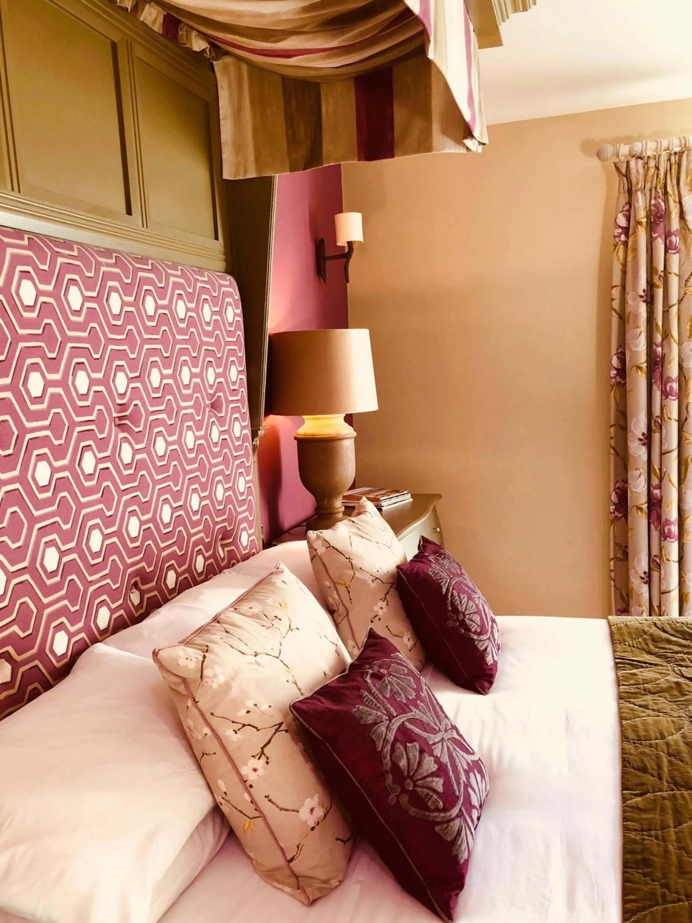 Decorative detail, Bed in Shibden Mill Inn