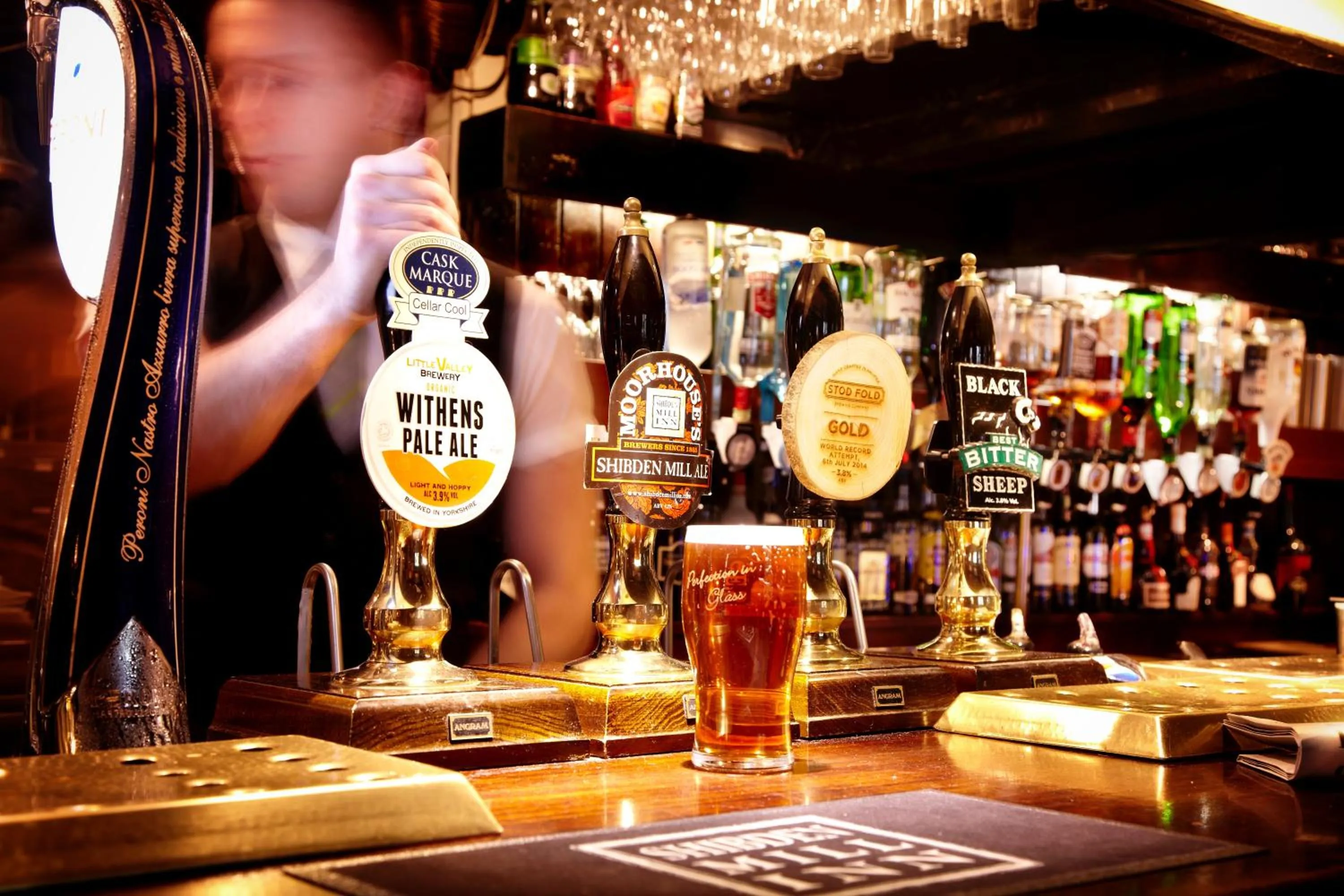 Lounge or bar in Shibden Mill Inn