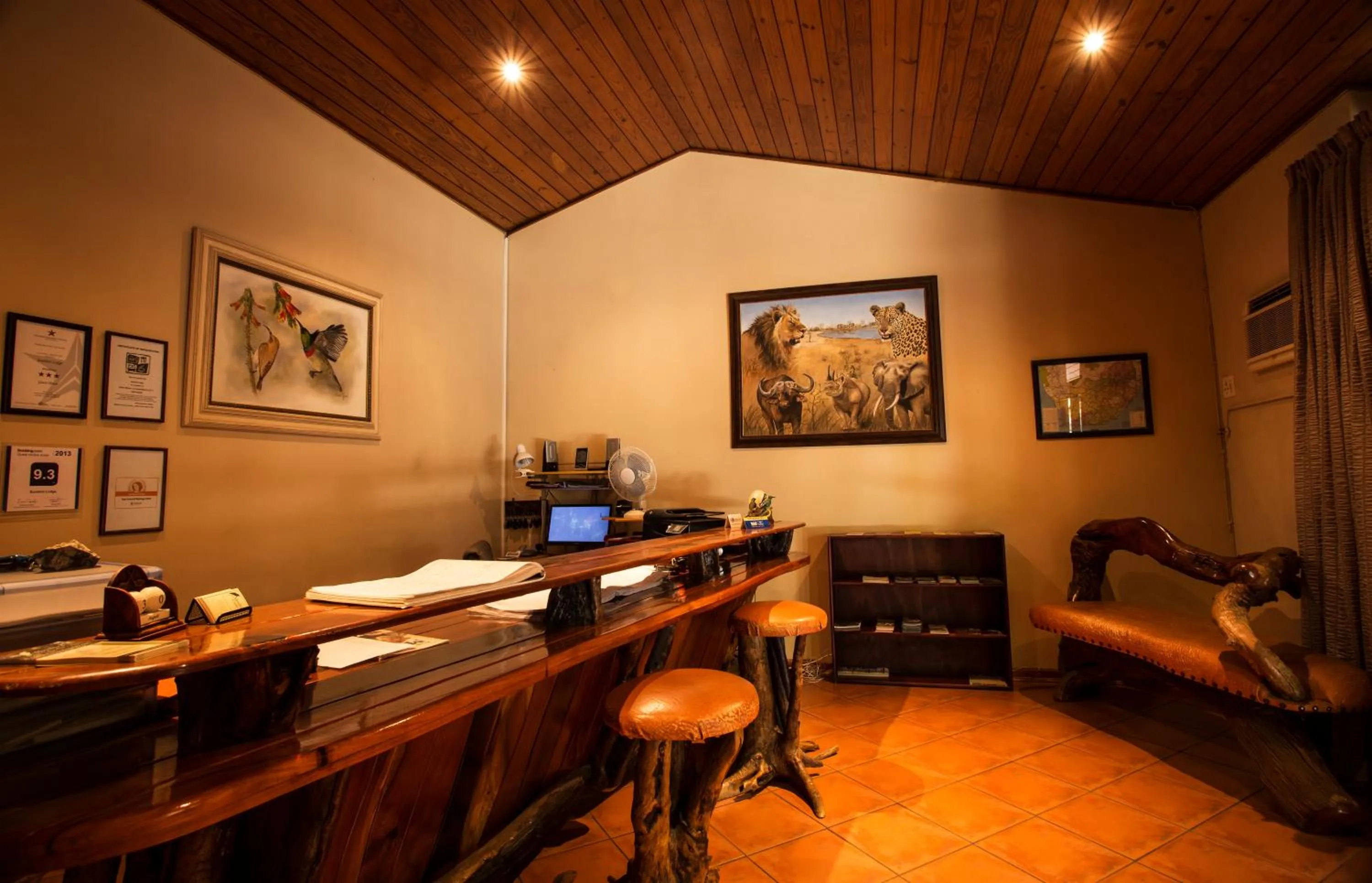 Lobby or reception in Sunbird Lodge