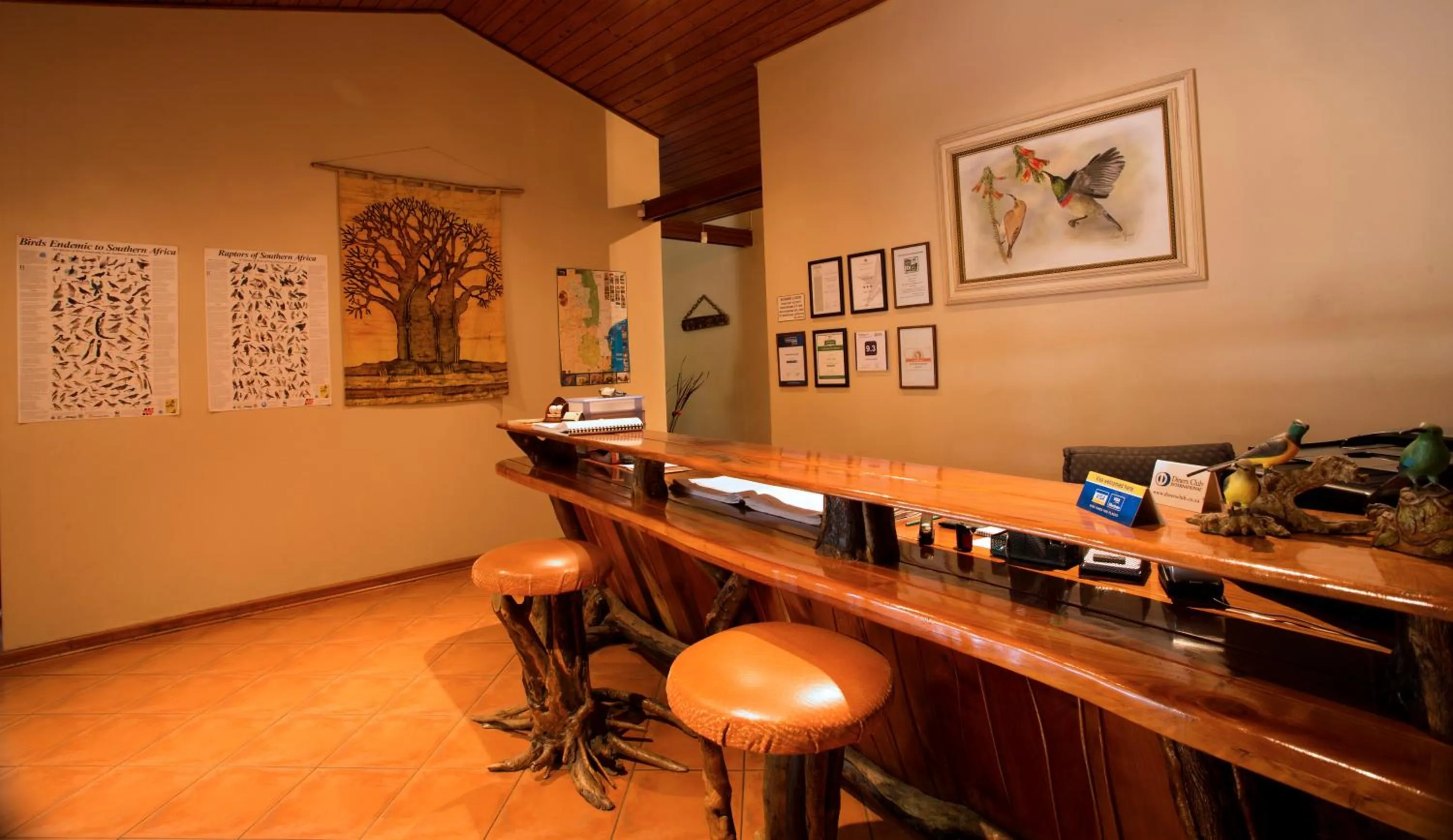 Lobby or reception in Sunbird Lodge