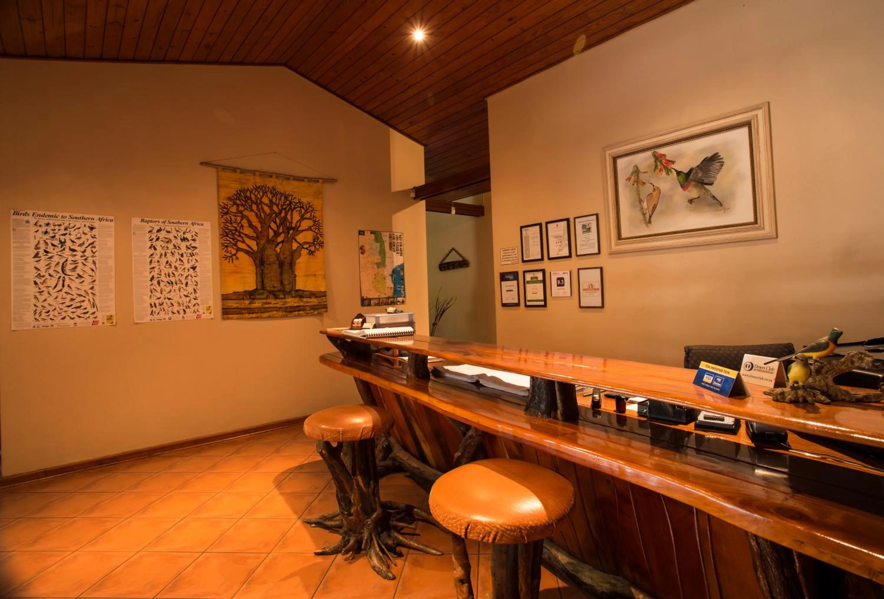 Lobby or reception in Sunbird Lodge
