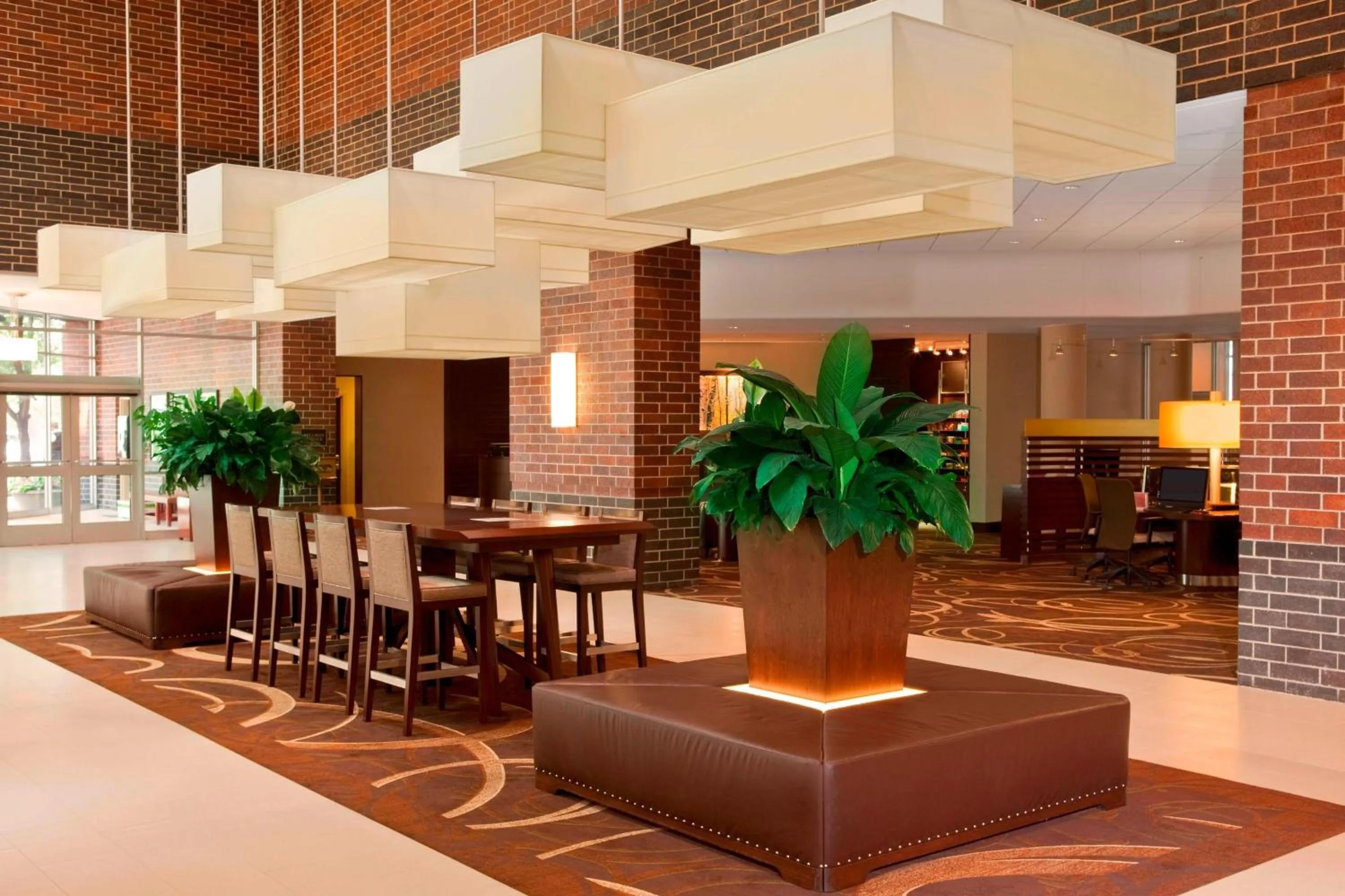 Lobby or reception in Sheraton Indianapolis Hotel at Keystone Crossing