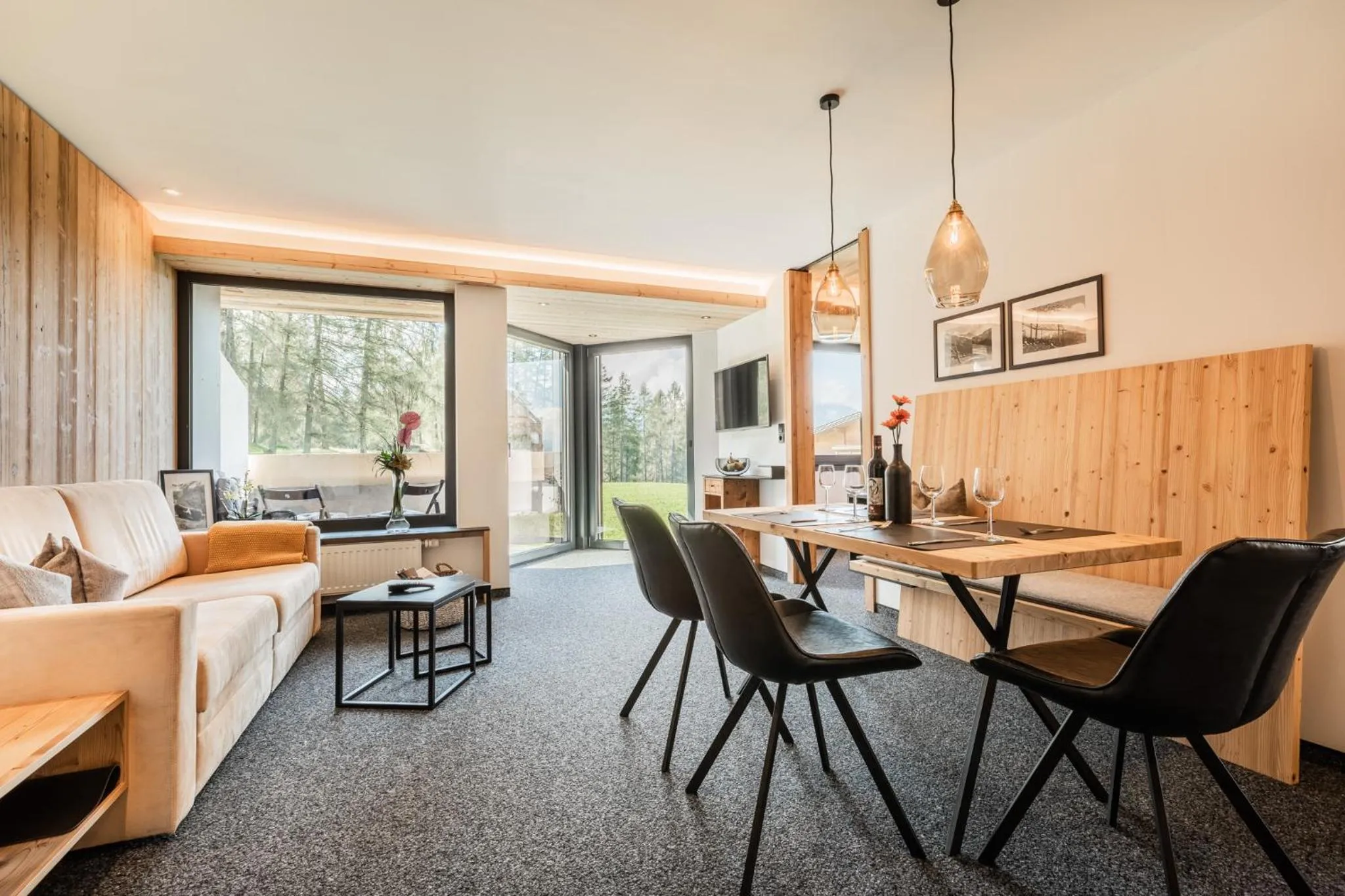 Living room in s'Hoamatl Dorfkrug Appartements