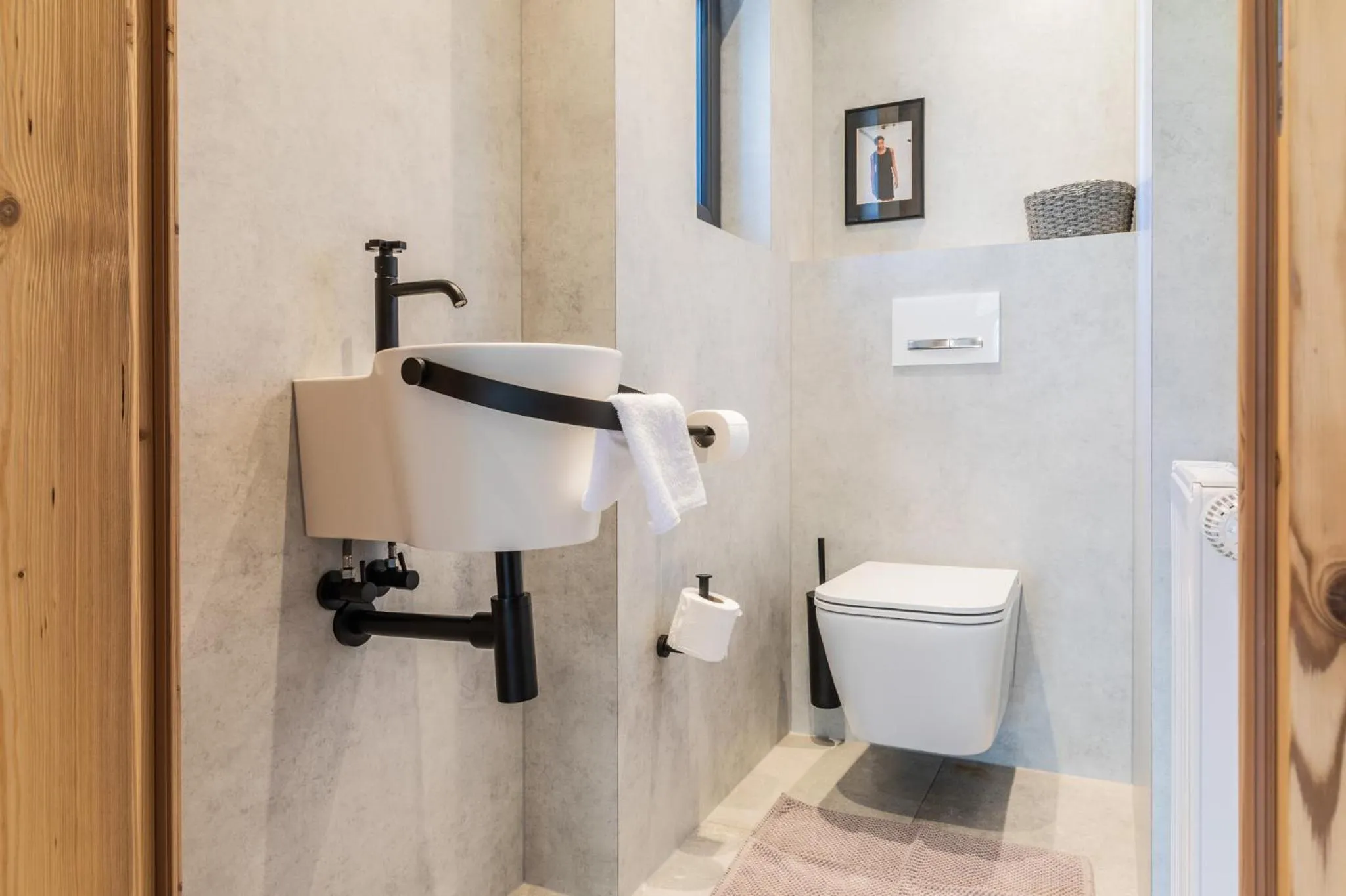 Toilet in s'Hoamatl Dorfkrug Appartements