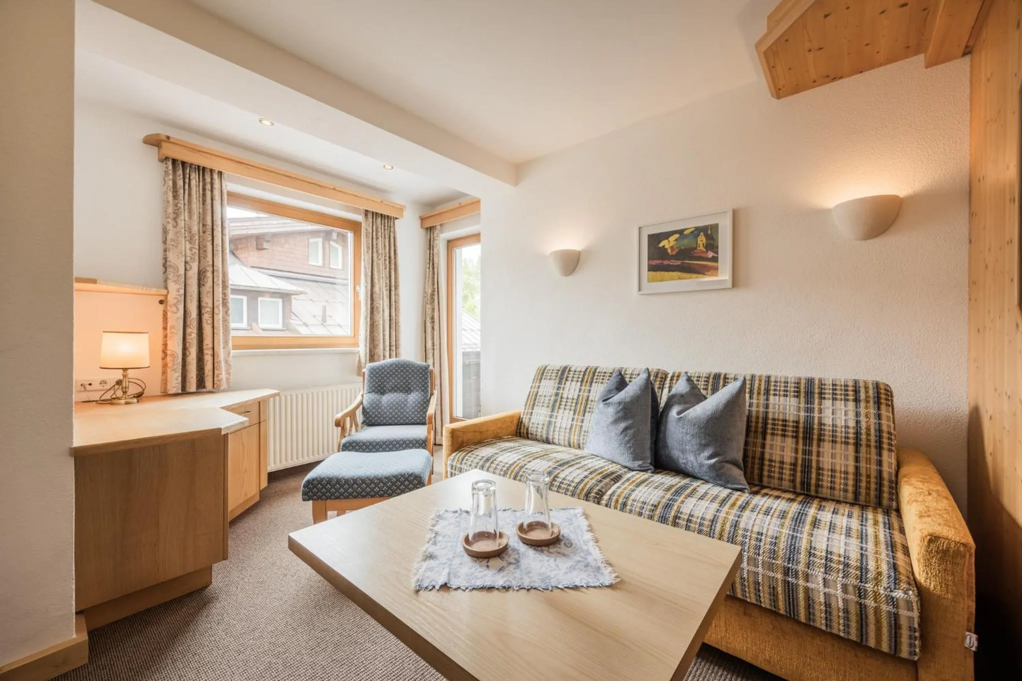 Living room, Bed in Alte Schmiede Hiltpolt