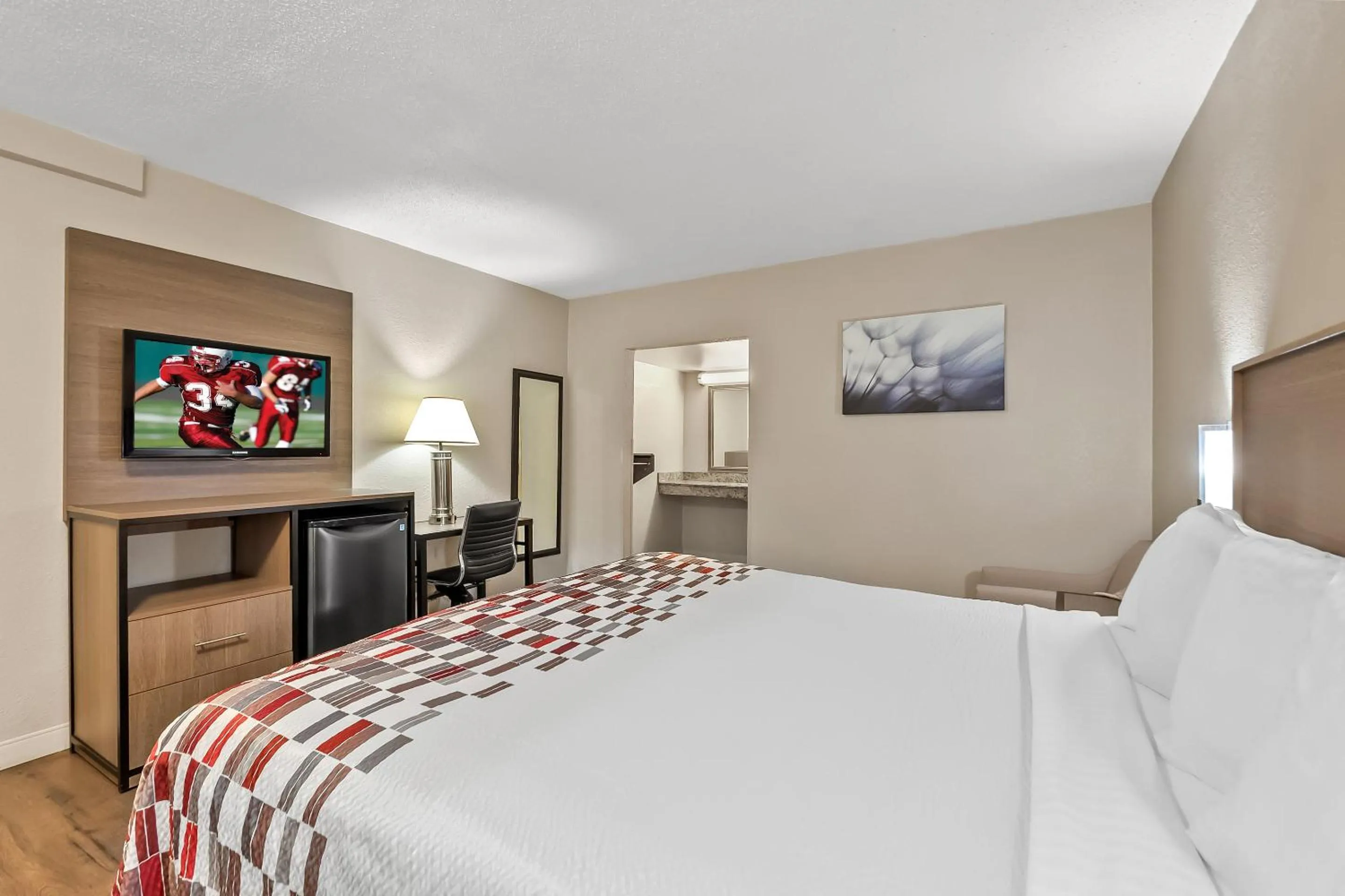 Photo of the whole room, Bed in Red Roof Inn Washington, DC