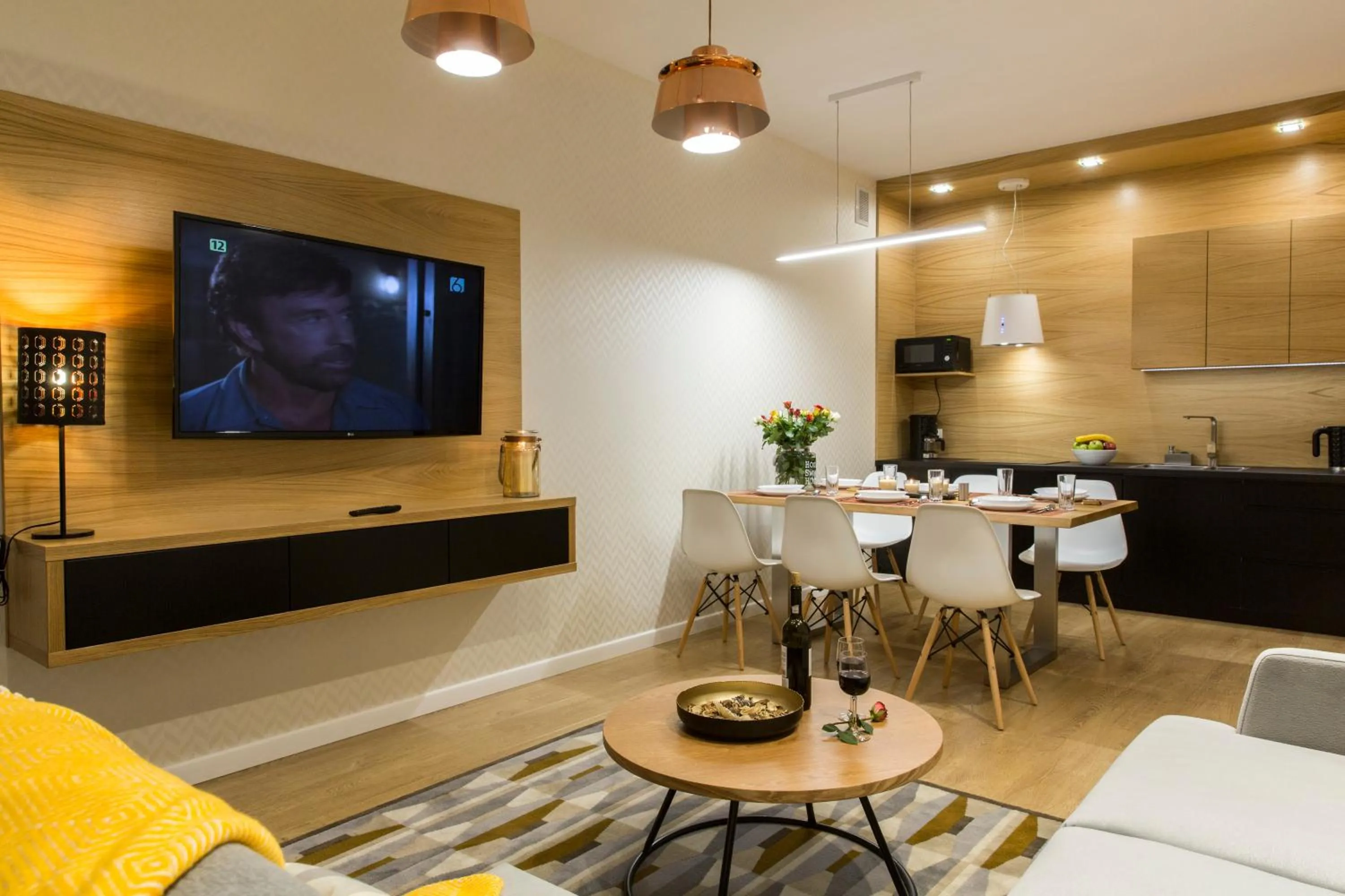 Kitchen or kitchenette in Giewont Krupówki SPA