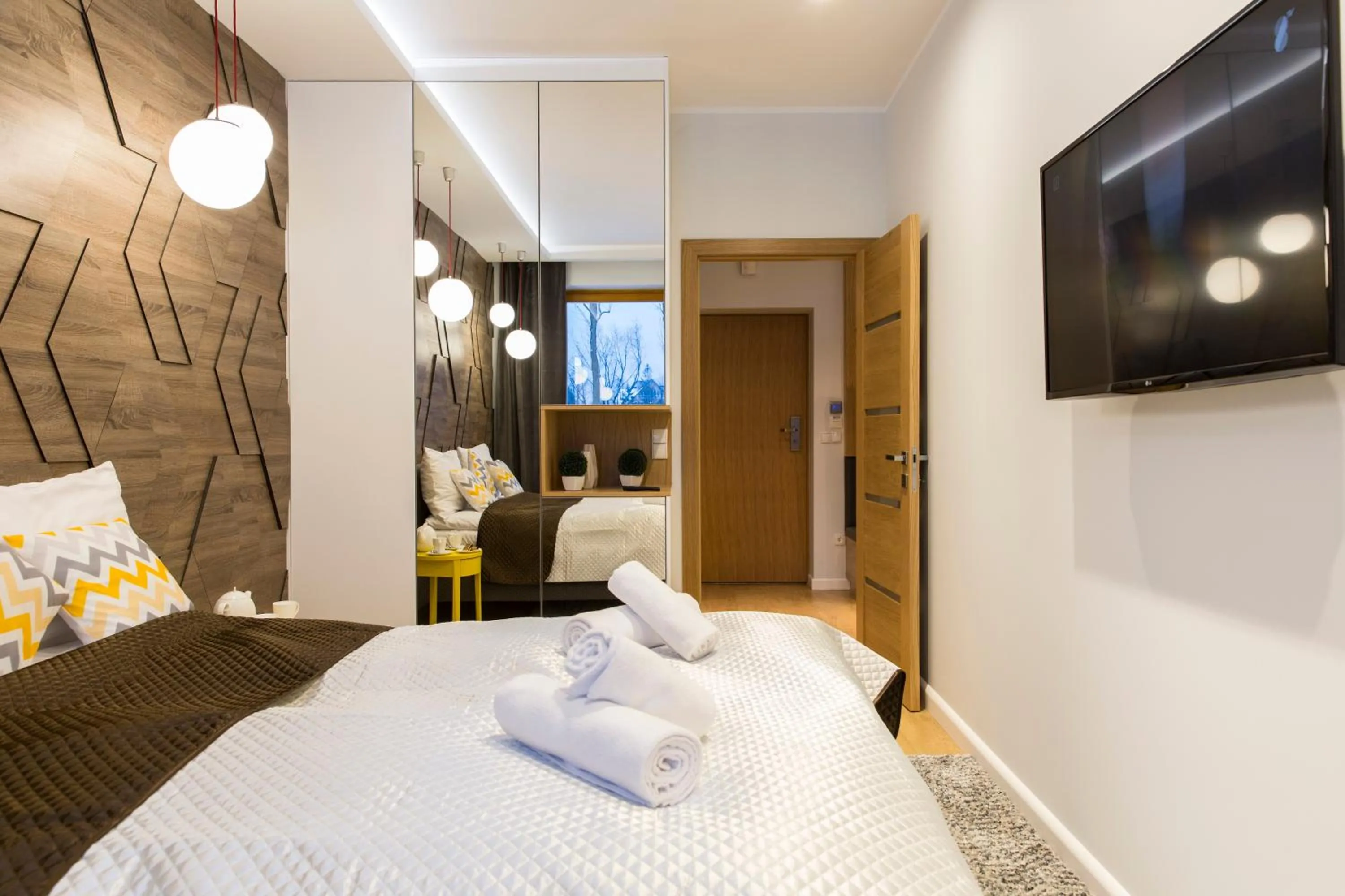 Bedroom, Bed in Giewont Krupówki SPA